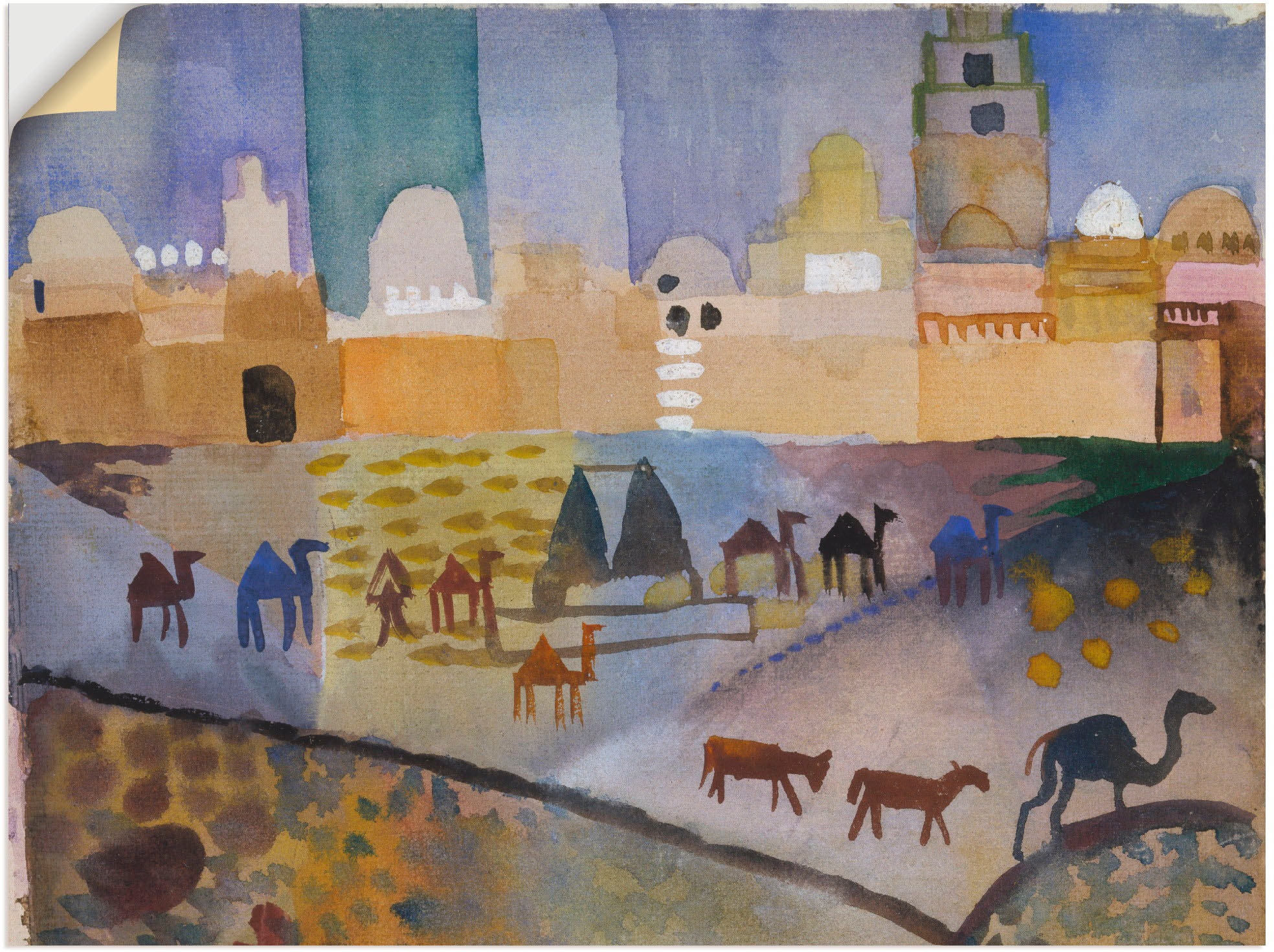 Image of Artland Wandbild »Kairouan I. 1914.«, Afrika, (1 St.), in vielen Grössen & Produktarten -Leinwandbild, Poster, Wandaufkleber / Wandtattoo auch für Badezimmer geeignet bei Ackermann Versand Schweiz