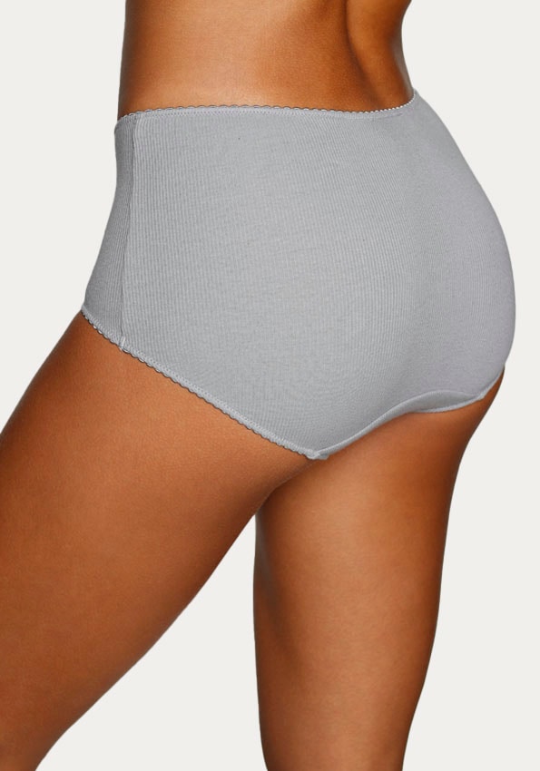 Vivance Taillenslip, (3er-Pack), aus weicher und elastischer Rippware, mit zartem Röschen vorn