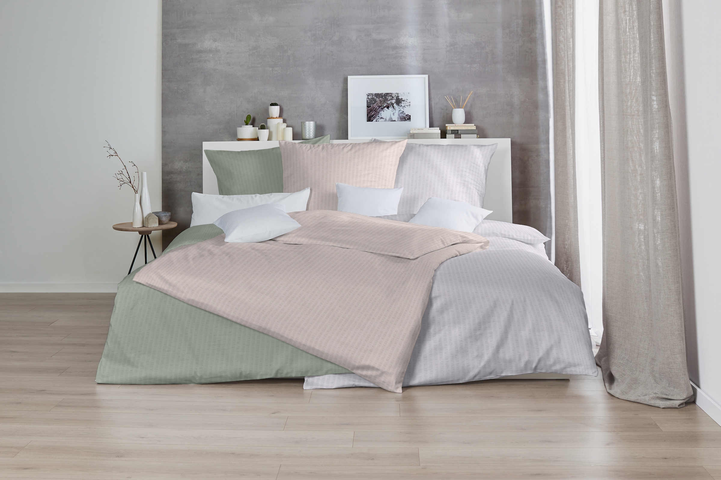 Primera Linge de lit »Soft-Seersucker-Bettwäsche Uni« 2