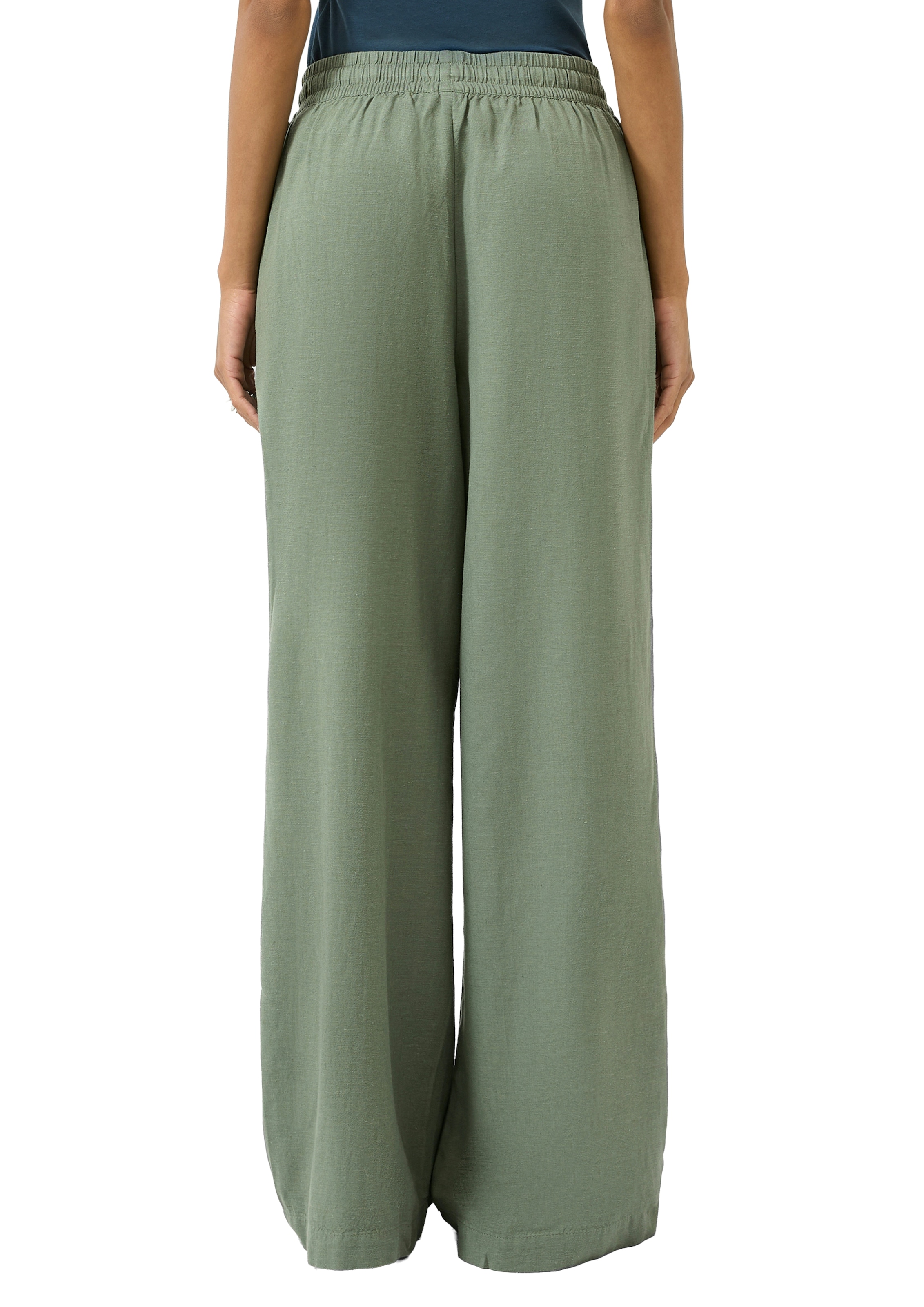 QS Stoffhose  mit elastischem Bund und Kordelzug