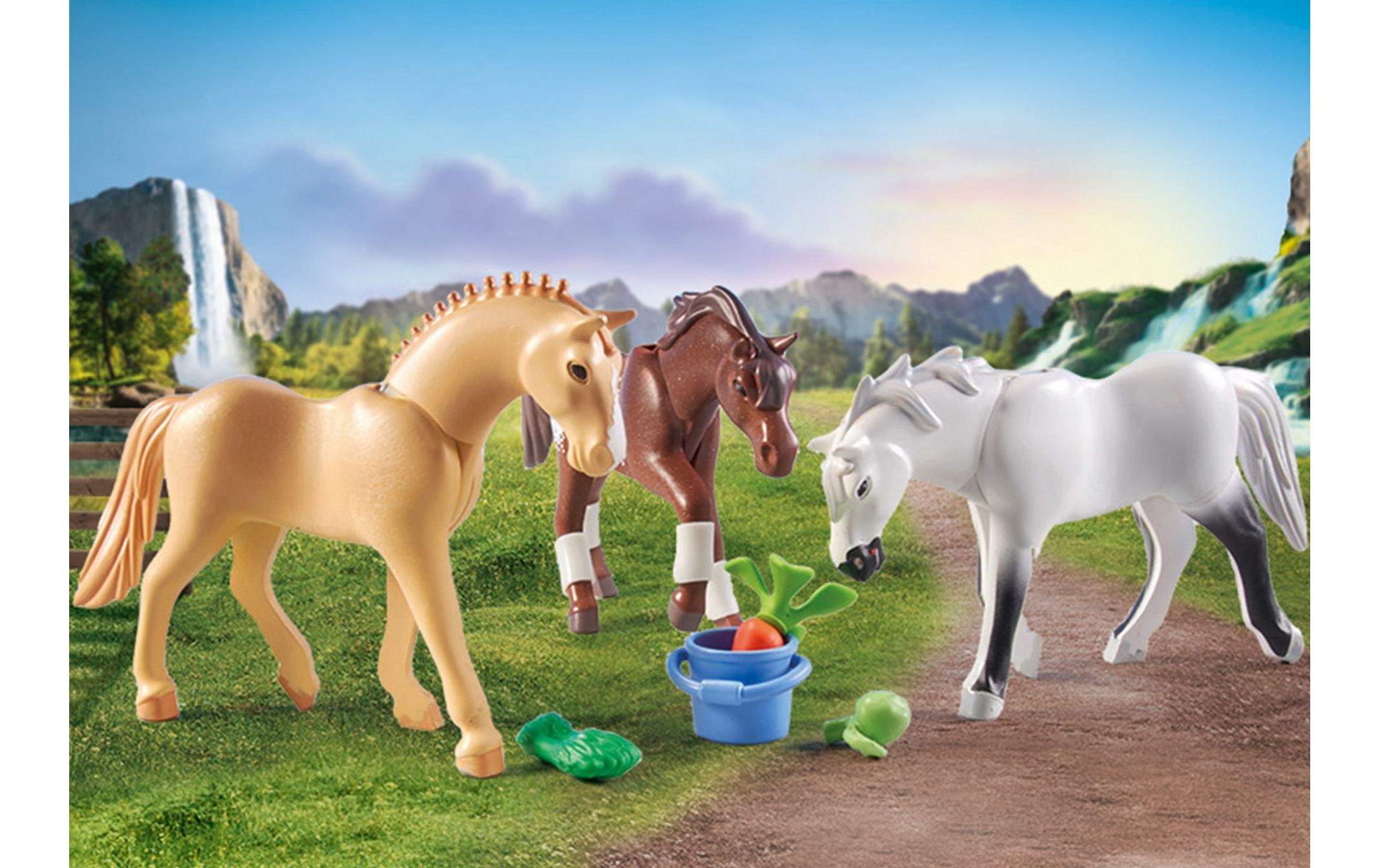 Playmobil® Spielbausteine »Horses of Waterfall Morgan Quarter & Shagya Araber 71356«