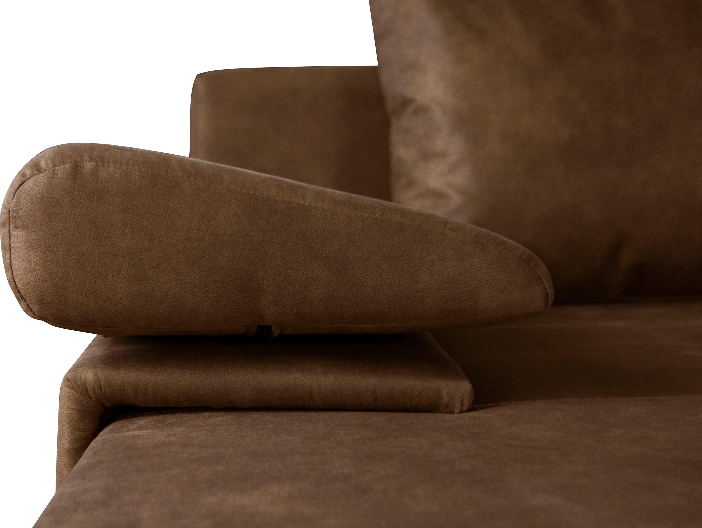 Home affaire Wohnlandschaft »Acra U-Form« mit Bettfunktion und Bettkasten, in Mattenoptik