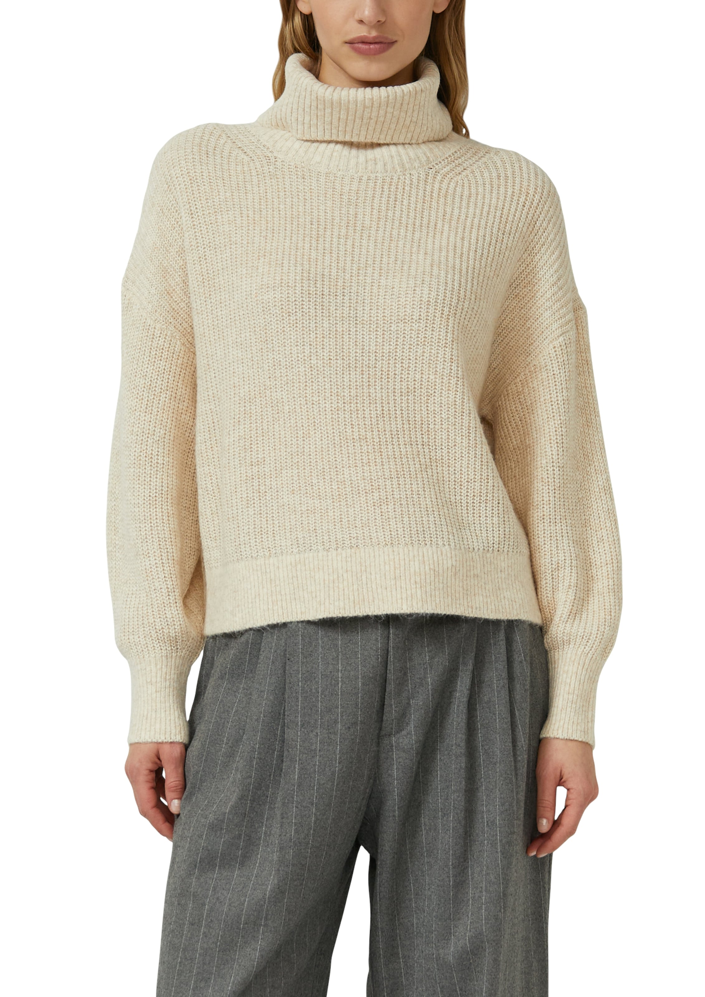 Image of s.Oliver Strickpullover Oversize, mit weiten Ärmeln und Rollkragen