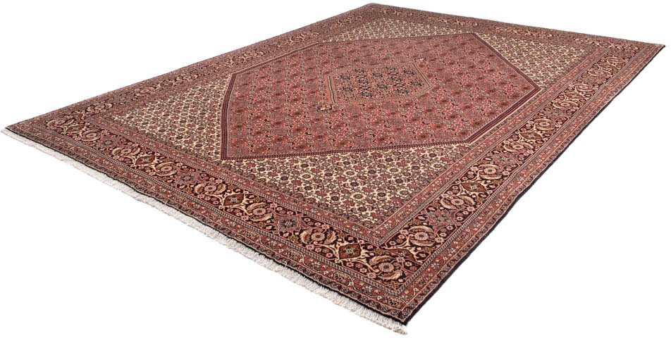 Image of morgenland Orientteppich »Perser - Bidjar - 340 x 248 cm - hellrot«, rechteckig, 15 mm Höhe, Wohnzimmer, Handgeknüpft, Einzelstück mit Zertifikat bei Ackermann Versand Schweiz