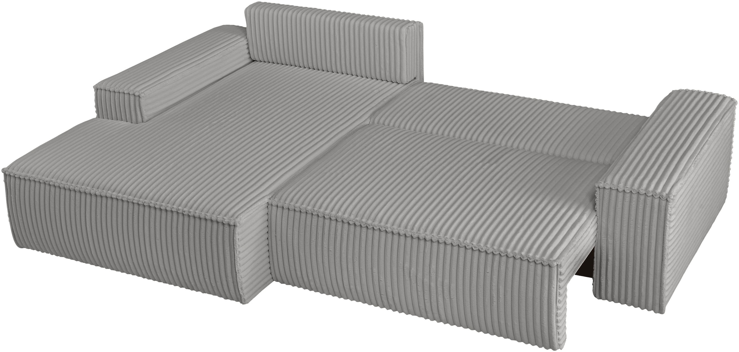 GOODproduct Ecksofa »FINNLEY, Schlafsofa 257 cm - OTTO. Verlässliche Qualität.« verfügbar in den Stoffqualitäten Bouclé, Struktur fein und Mega Cord