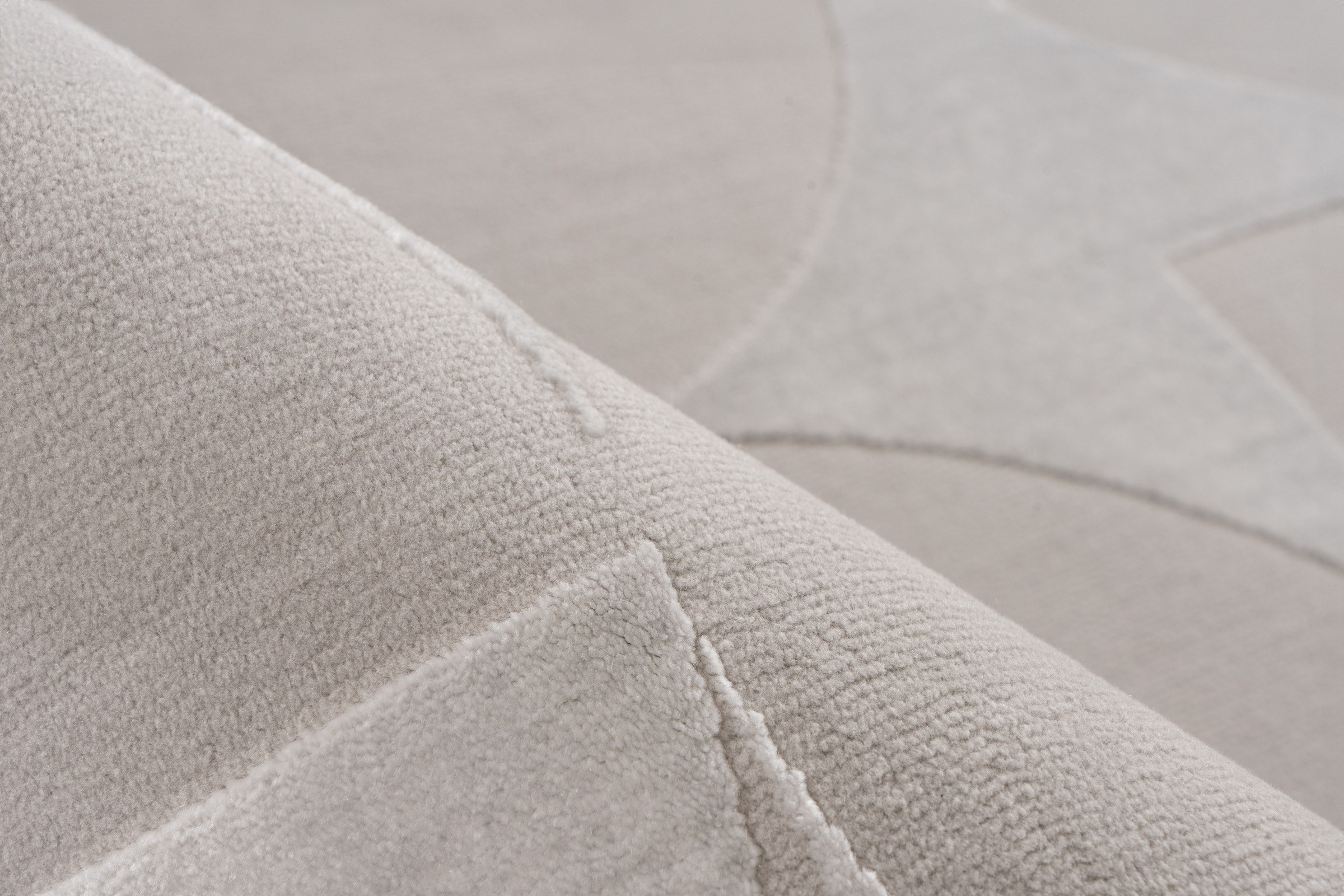 Kayoom Teppich »Stage 625« rechteckig 11 mm Höhe weicher Kurzflor, Hoch Tief Struktur, Wohnzimmer