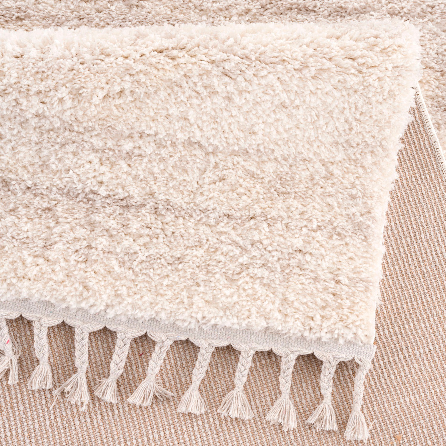 Carpet City Hochflor-Teppich »Pulpy 524«, rechteckig, 30 mm Höhe, besonders weich, mit Fransen, Meliert