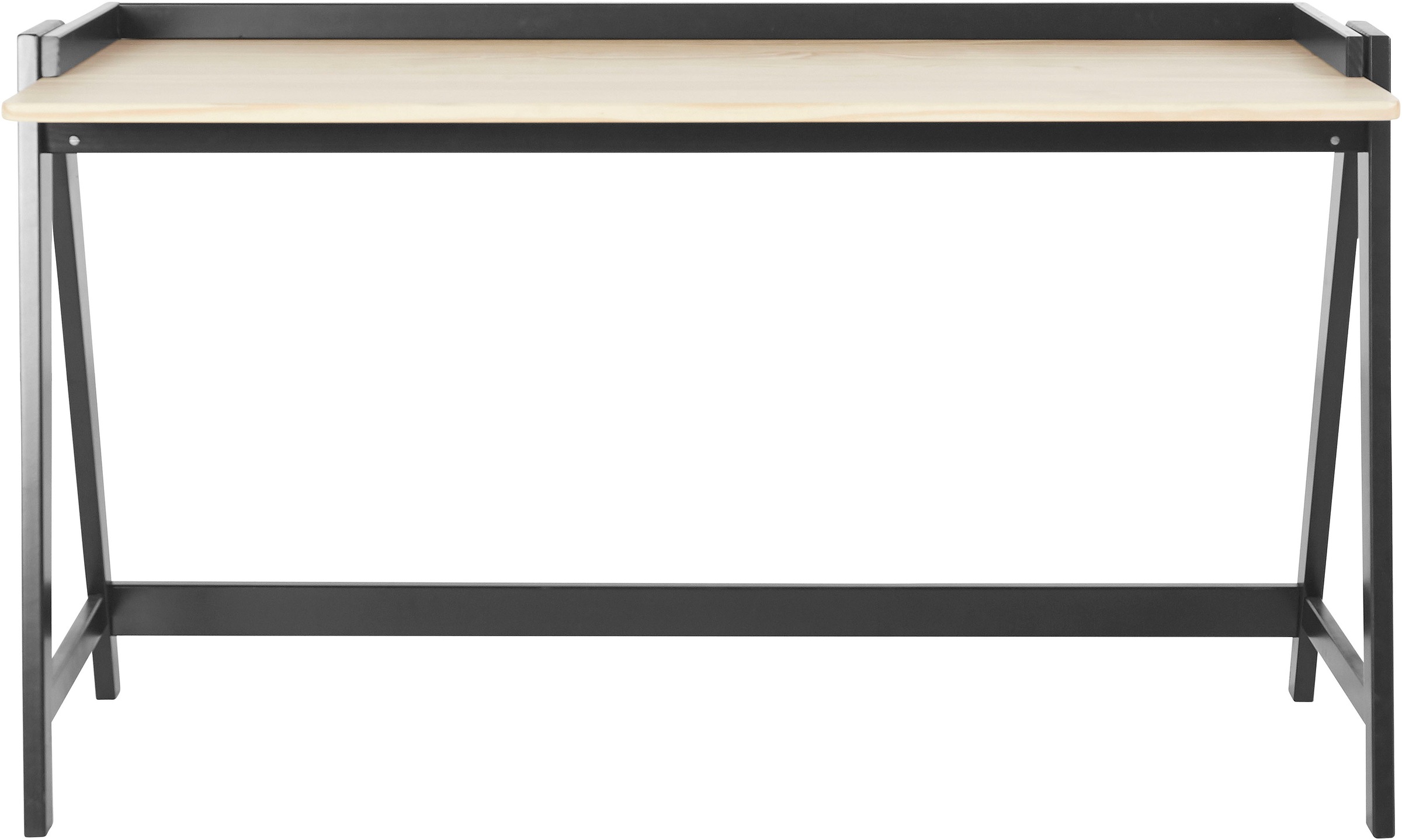 Image of COUCH♥ Schreibtisch »Neuer Kollege«, aus massivem Kiefernholz, A-Gestell, in verschiedenen Farbvarianten erhältlich, Tischbreite 120 cm bei Ackermann Versand Schweiz