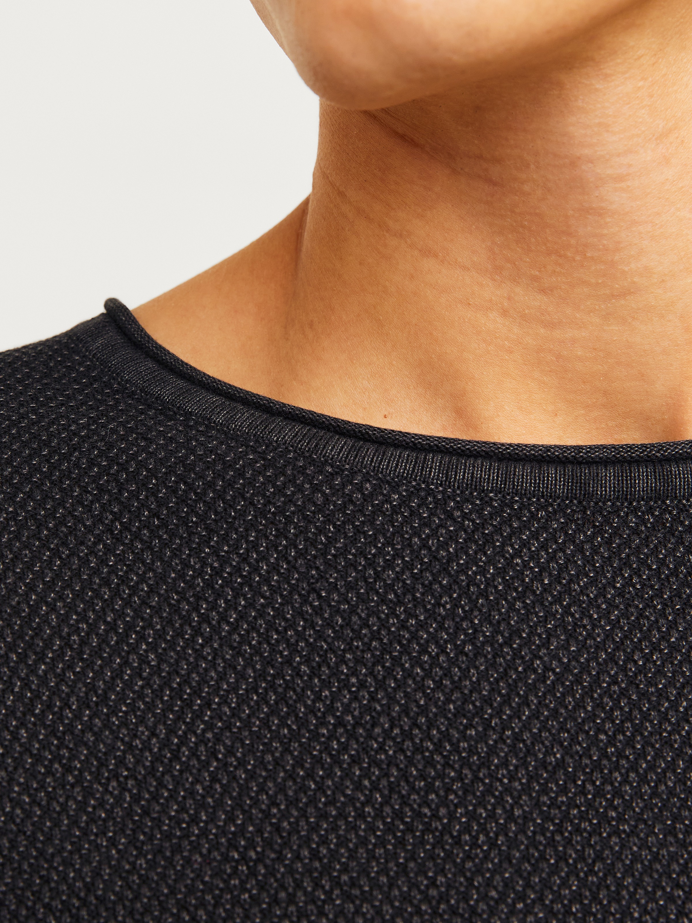 Jack & Jones Rundhalspullover »JJDEAN KNIT CREW NECK AW24« in gewaschener Optik