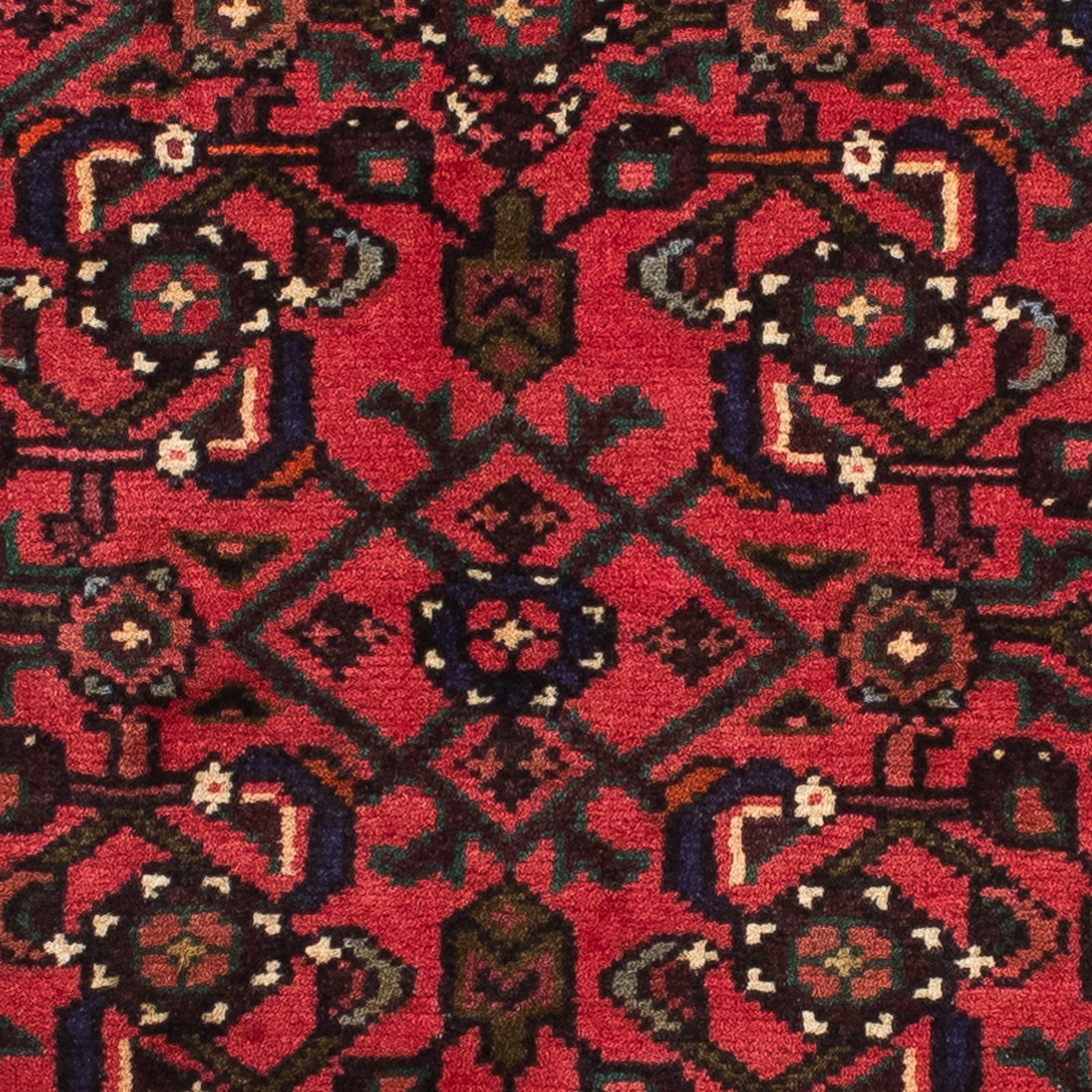 morgenland Orientteppich »Perser - Nomadic - 200 x 70 cm - dunkelrot«, rechteckig, Wohnzimmer, Handgeknüpft, Einzelstück mit Zertifikat