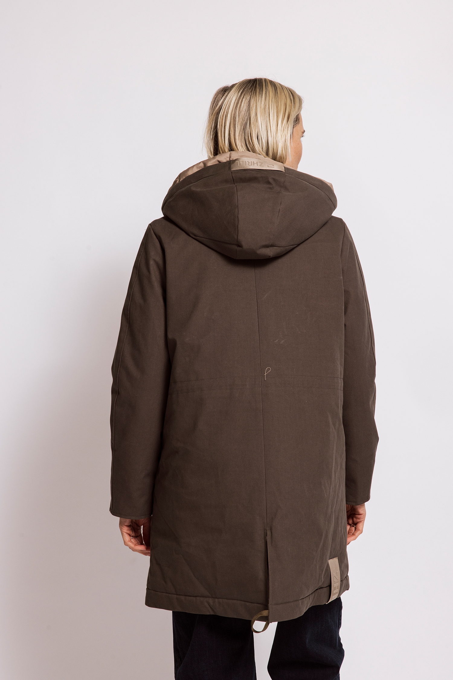 Zhrill Parka »ISOKE« sans capuche mit Kapuze / Casual Passform, aus Baumwollmischung und Lyocell