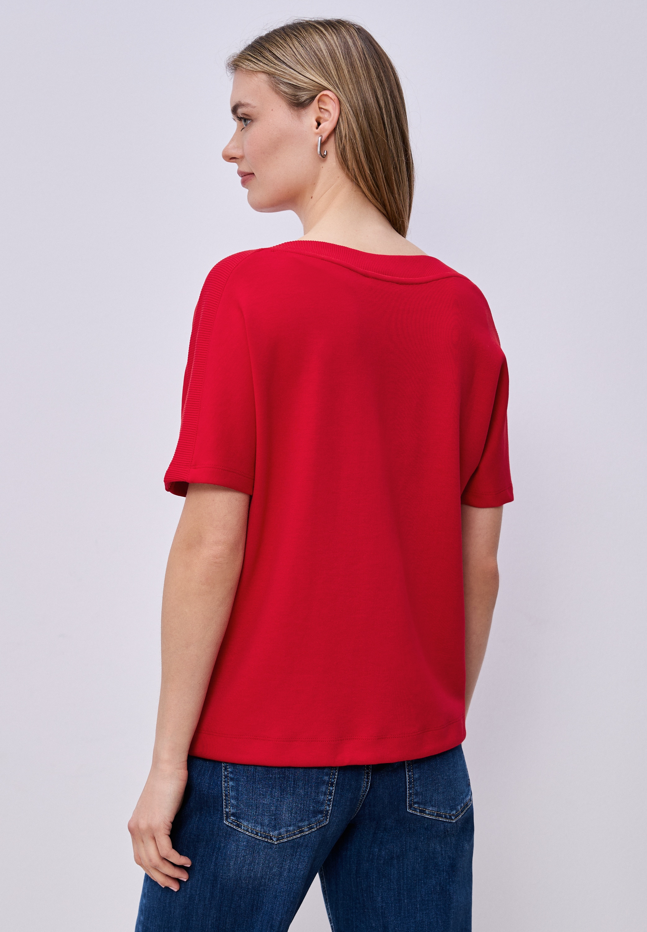 STREET ONE T-shirt à manches courtes mit elastischem Bund