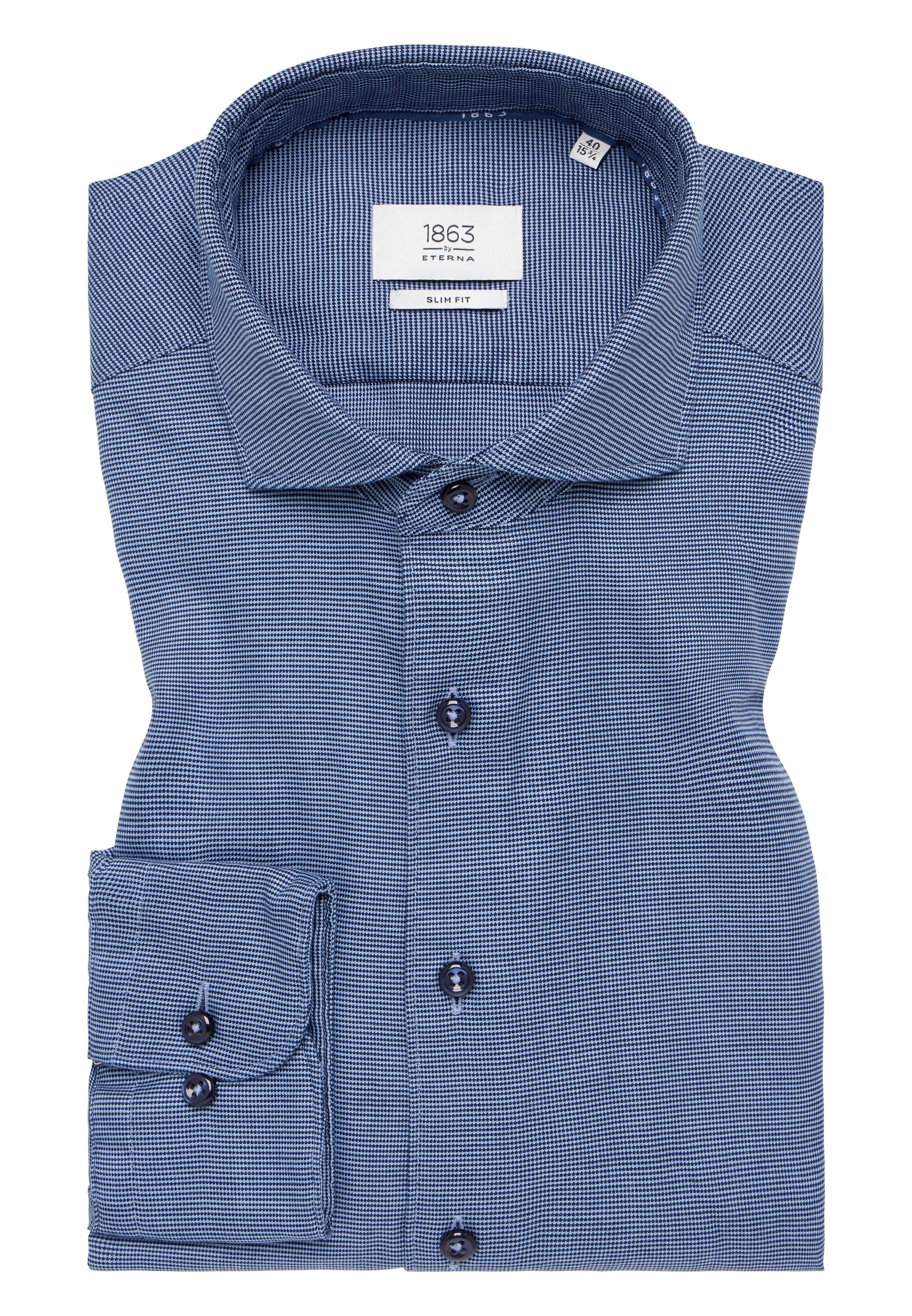 Eterna Langarmhemd »SLIM FIT«, EASY IRON (bügelleicht)