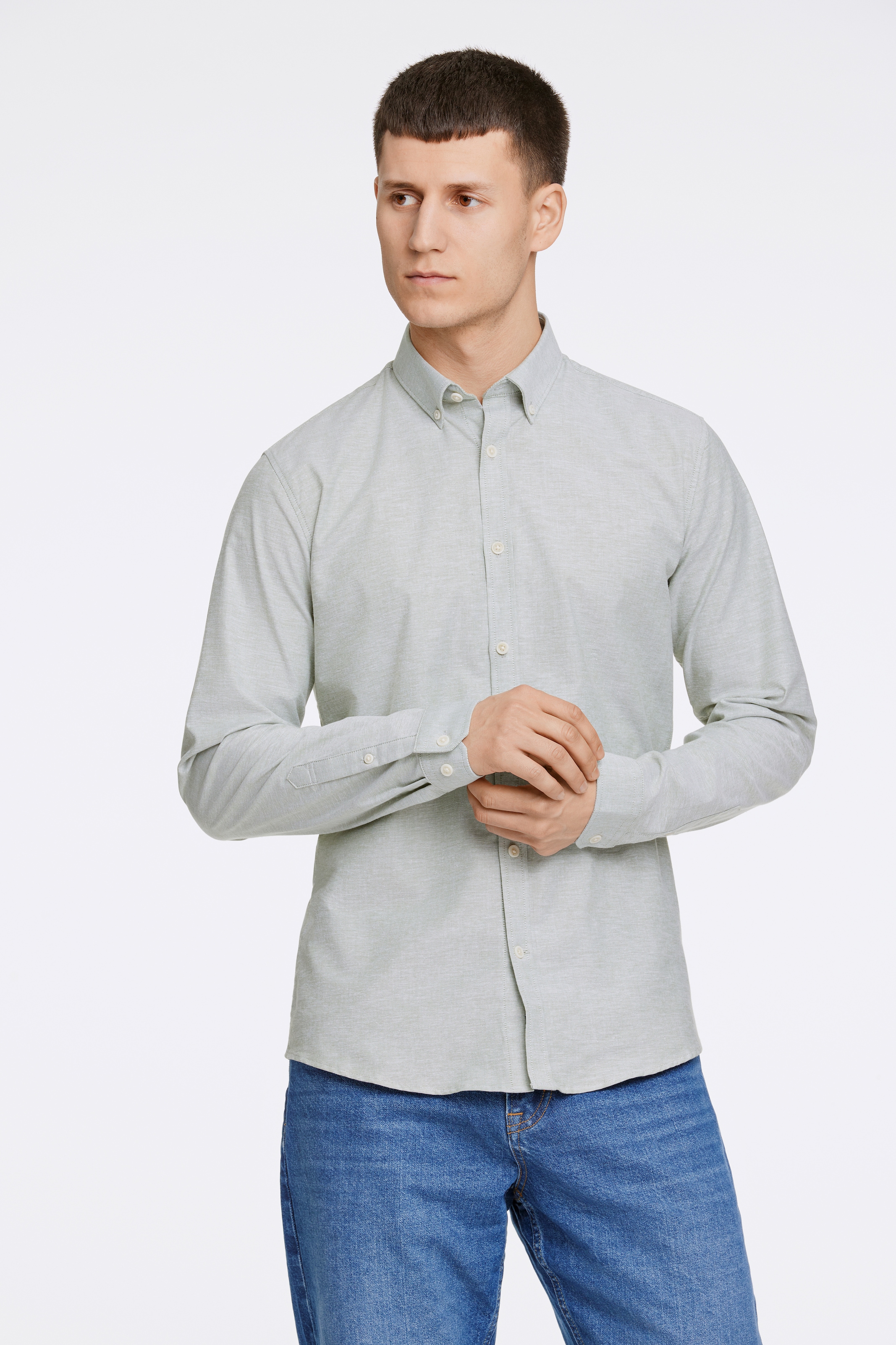 Image of LINDBERGH Businesshemd mit Button-down-Kragen