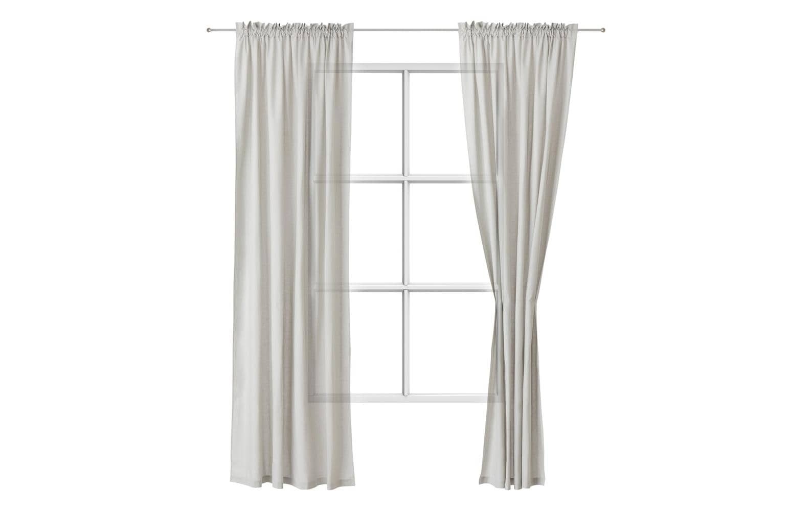 Image of Urbanara Vorhang "Solana 2er Set 140 x 245 cm" 2 Stk. tlg.