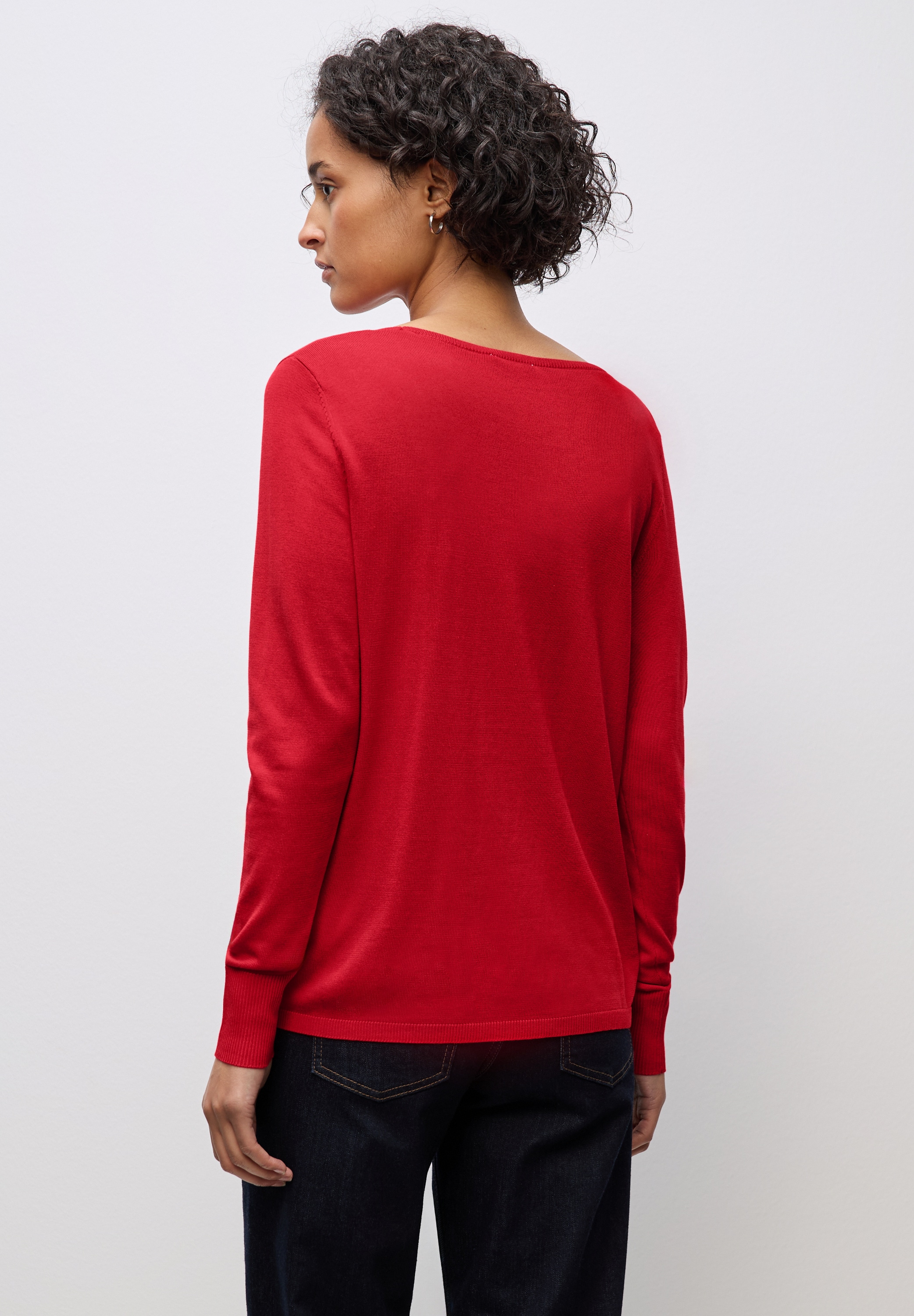 STREET ONE Strickpullover, mit U-Boot-Ausschnitt
