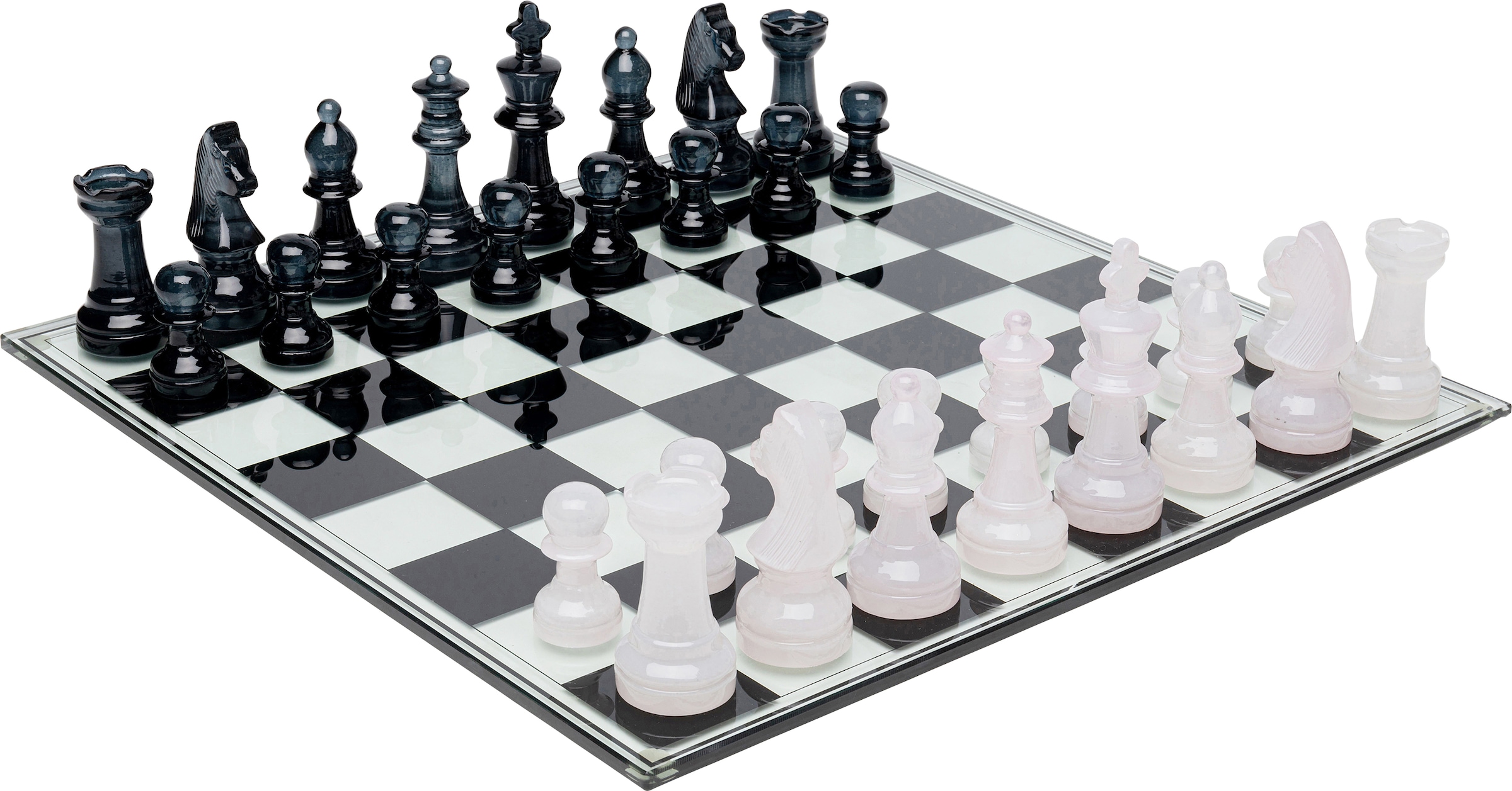 Kare Design Dekoobjekt »Deko Objekt Chess Transparent 60x60cm«
