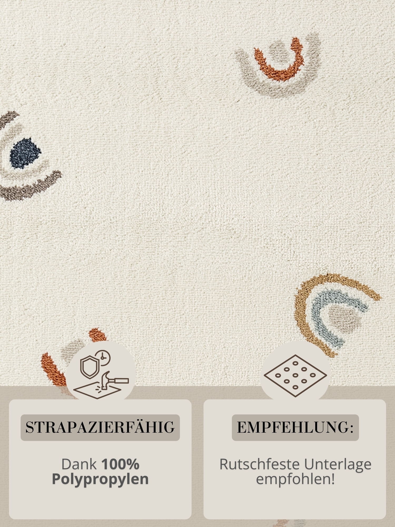 HANSE Home Kinderteppich »Ravi« rechteckig 10 mm Höhe Pflegeleicht, Weich, Kinderzimmer, Spielteppich, Spielunterlage