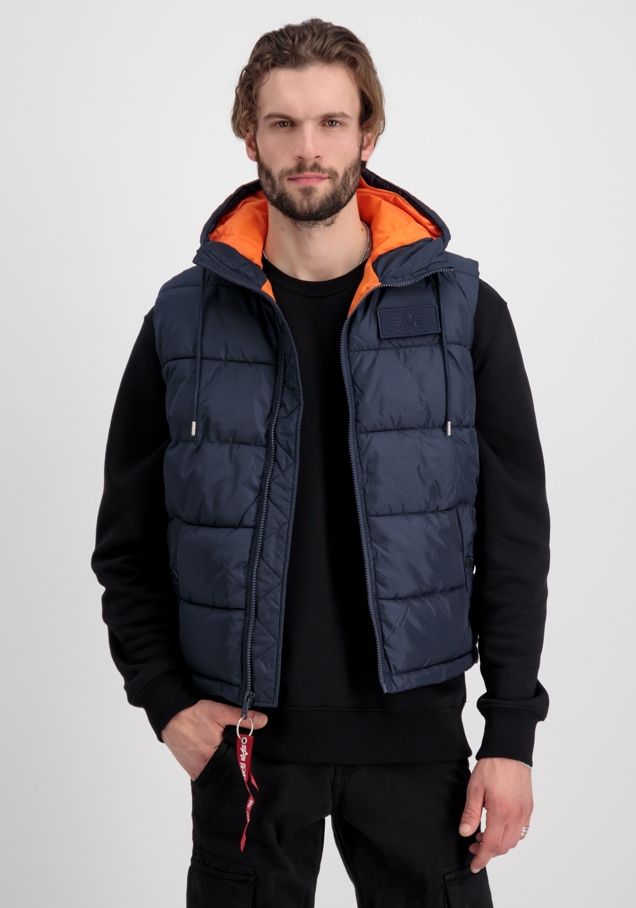 Alpha Industries Blouson »Alpha Industries Men - Vests Hooded Puffer Vest FD«