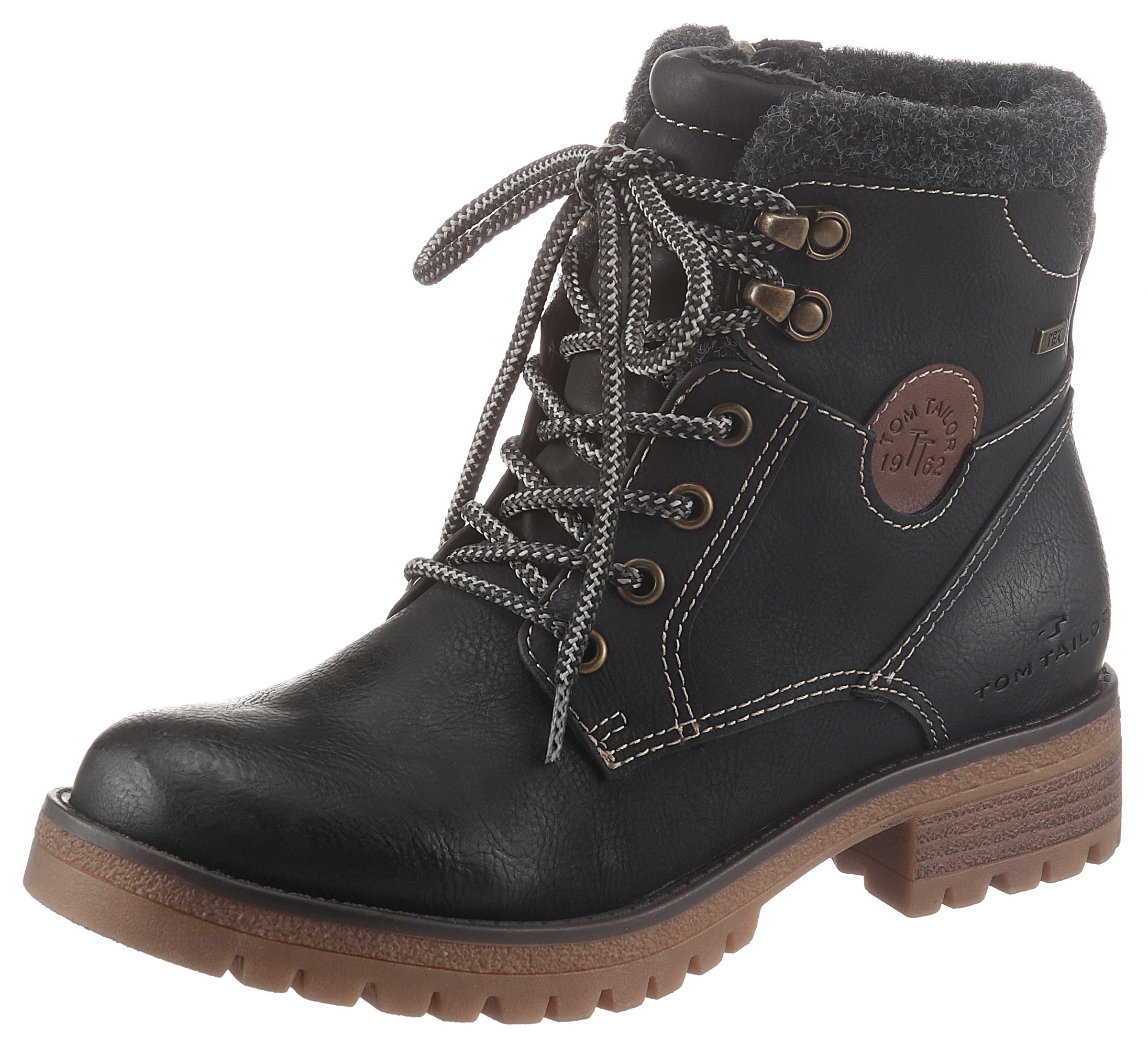 Image of TOM TAILOR Schnürboots, mit Kontrastnähten bei Ackermann Versand Schweiz