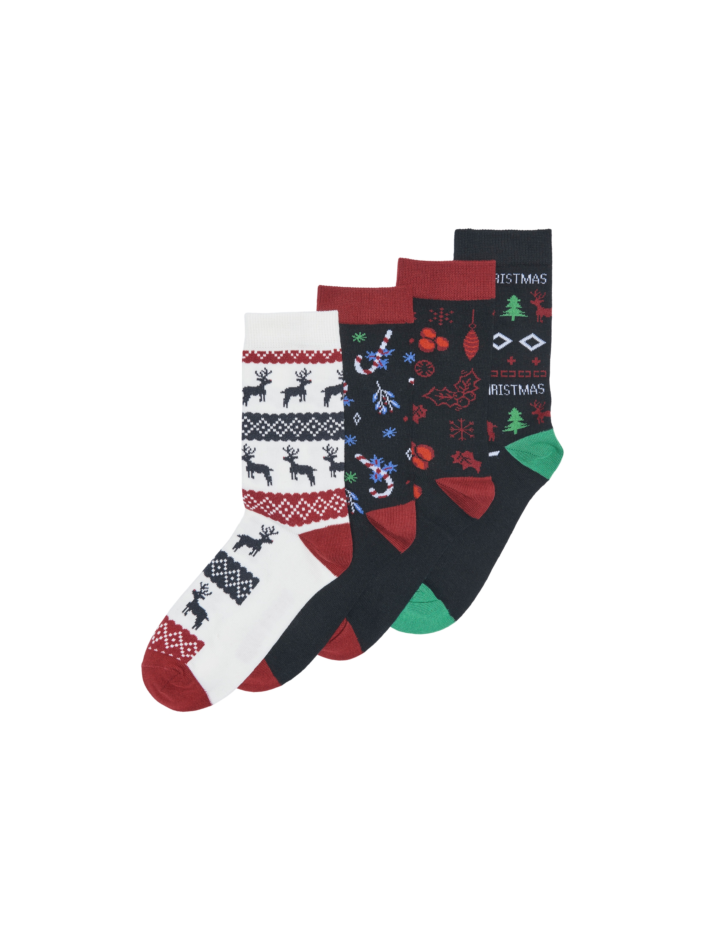 Image of ONLY & SONS Freizeitsocken "ONSXMAS SOCKS 4-PACK CALENDAR" Packung, 4 Paar tlg.