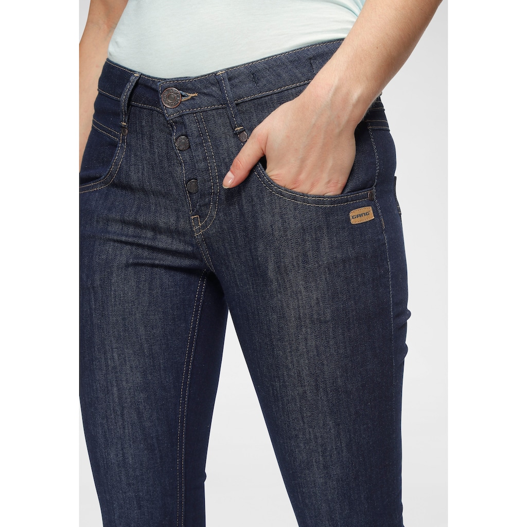 GANG Skinny-fit-Jeans »94Medina«, mit stylischer halb offener Knopfleiste