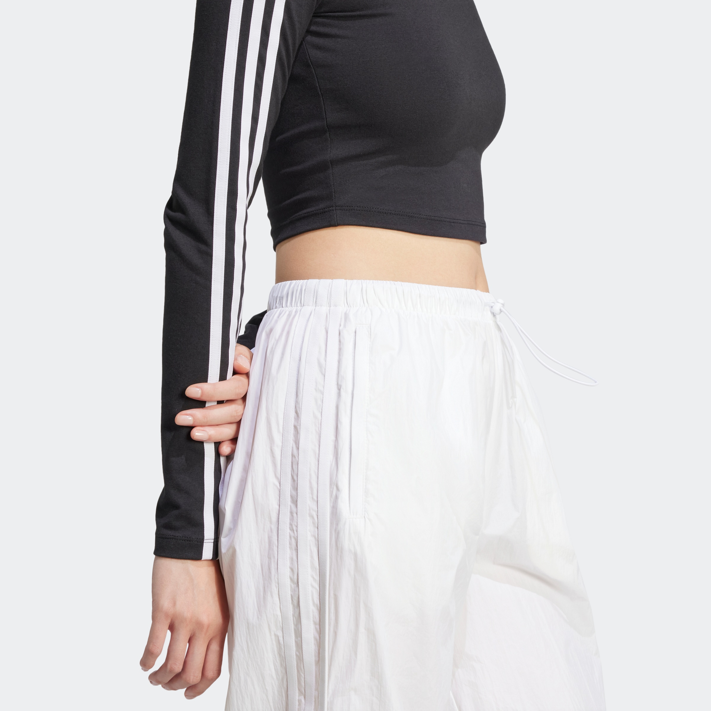 adidas Originals Langarmshirt »3S LS CROP«