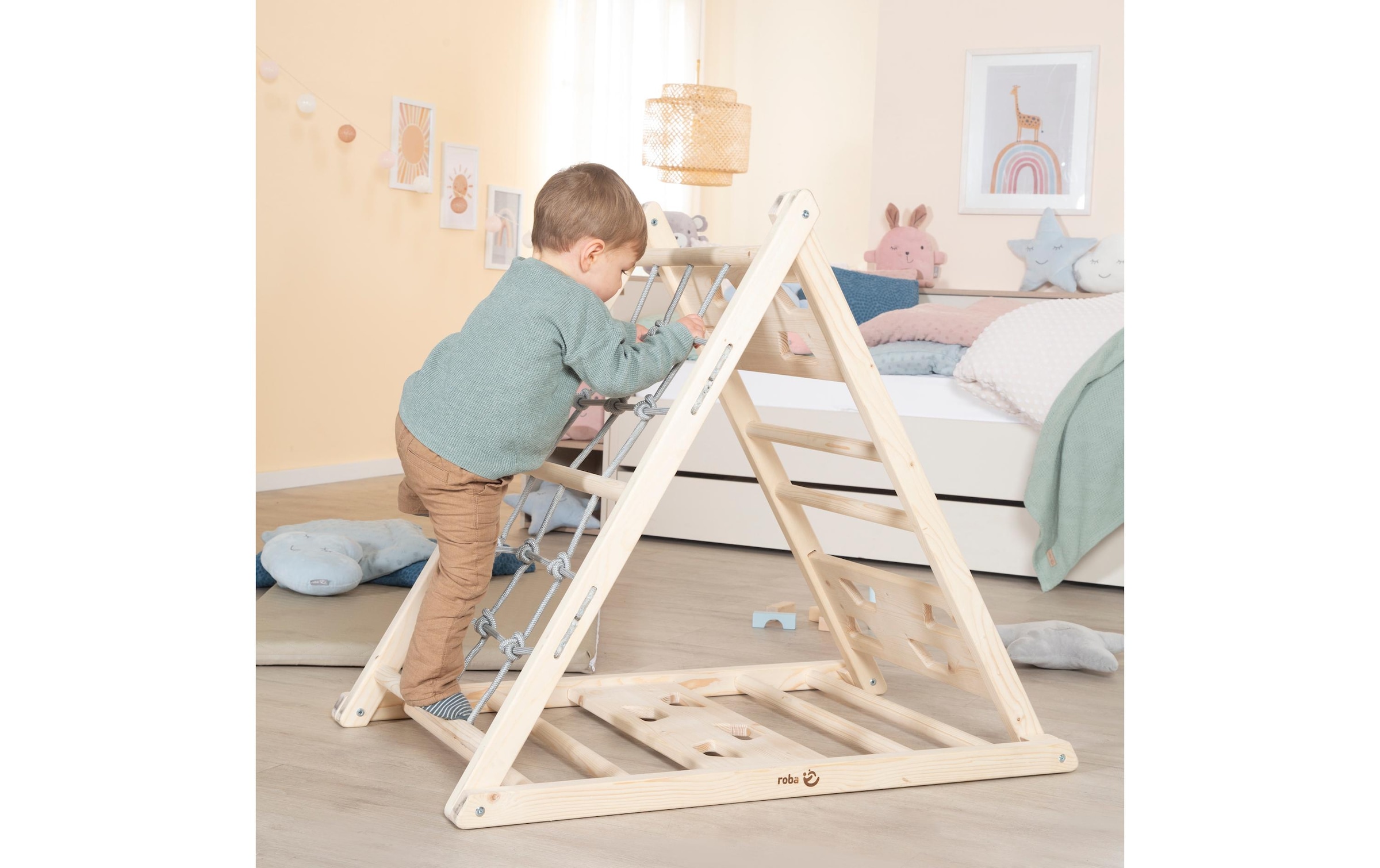 roba® Lernspielzeug »Kletterdreieck 85 x 63.5 x 97.5 cm«
