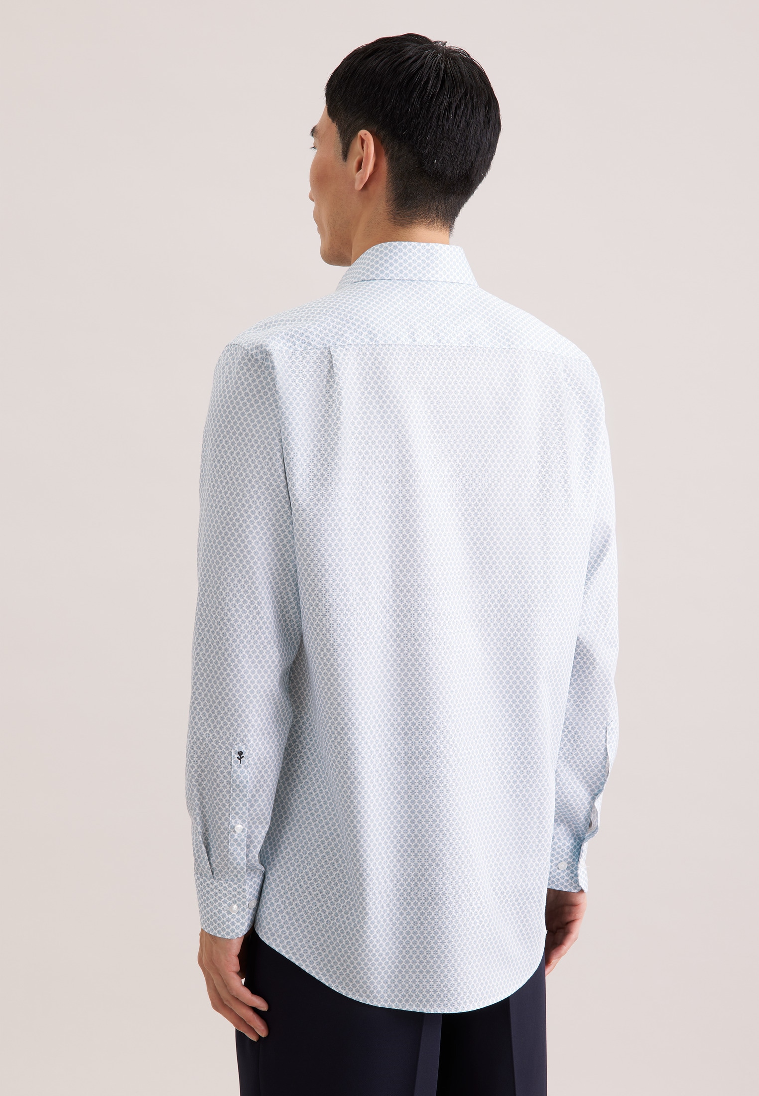 seidensticker Businesshemd »Schwarze Rose« Regular 1/1 Kentkragen Druck