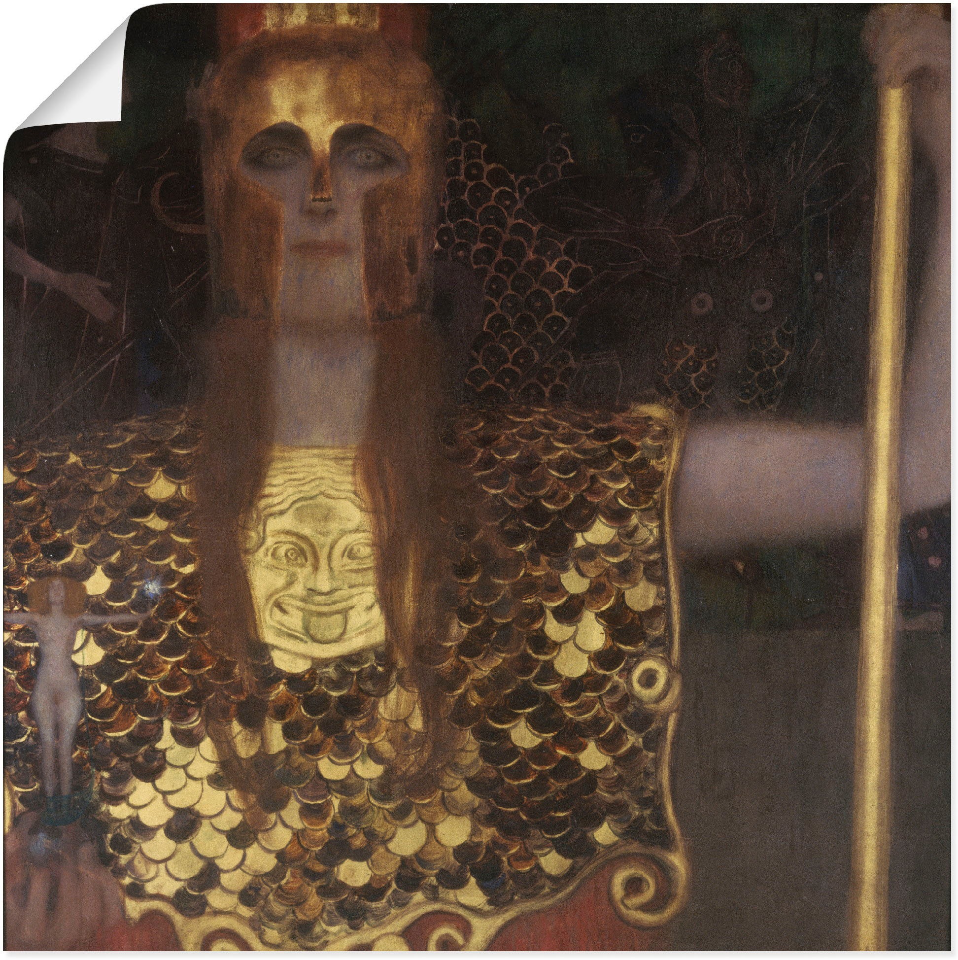 Image of Artland Wandbild »Pallas Athene. 1898«, klassische Fantasie, (1 St.), in vielen Grössen & Produktarten - Alubild / Outdoorbild für den Aussenbereich, Leinwandbild, Poster, Wandaufkleber / Wandtattoo auch für Badezimmer geeignet bei Ackermann Versand Schwe