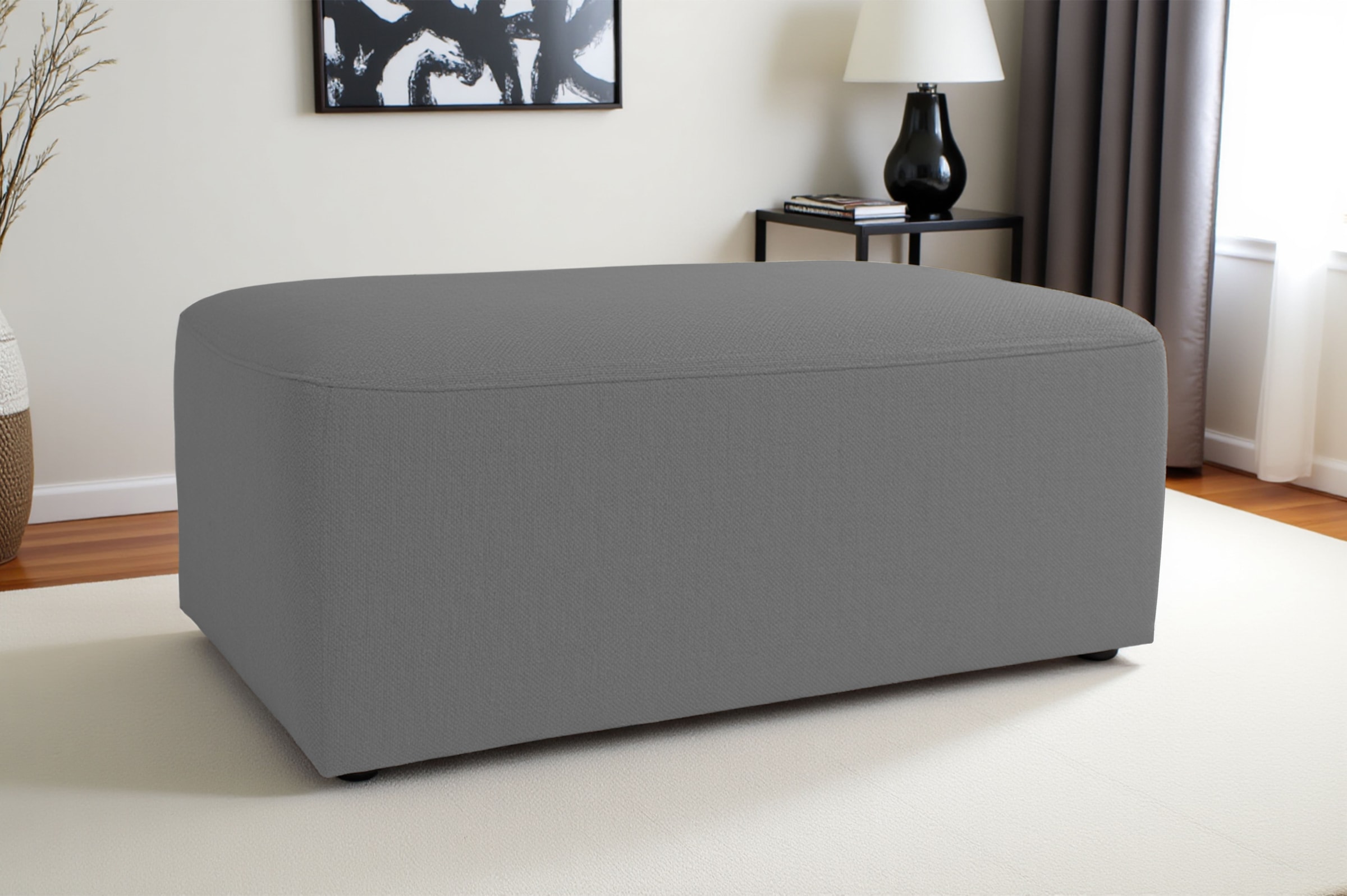 INOSIGN Polsterhocker »Koa, Hocker, passend zur Modulserie KOA«, in Webstoff, weicher Lounge-Sitzkomfort