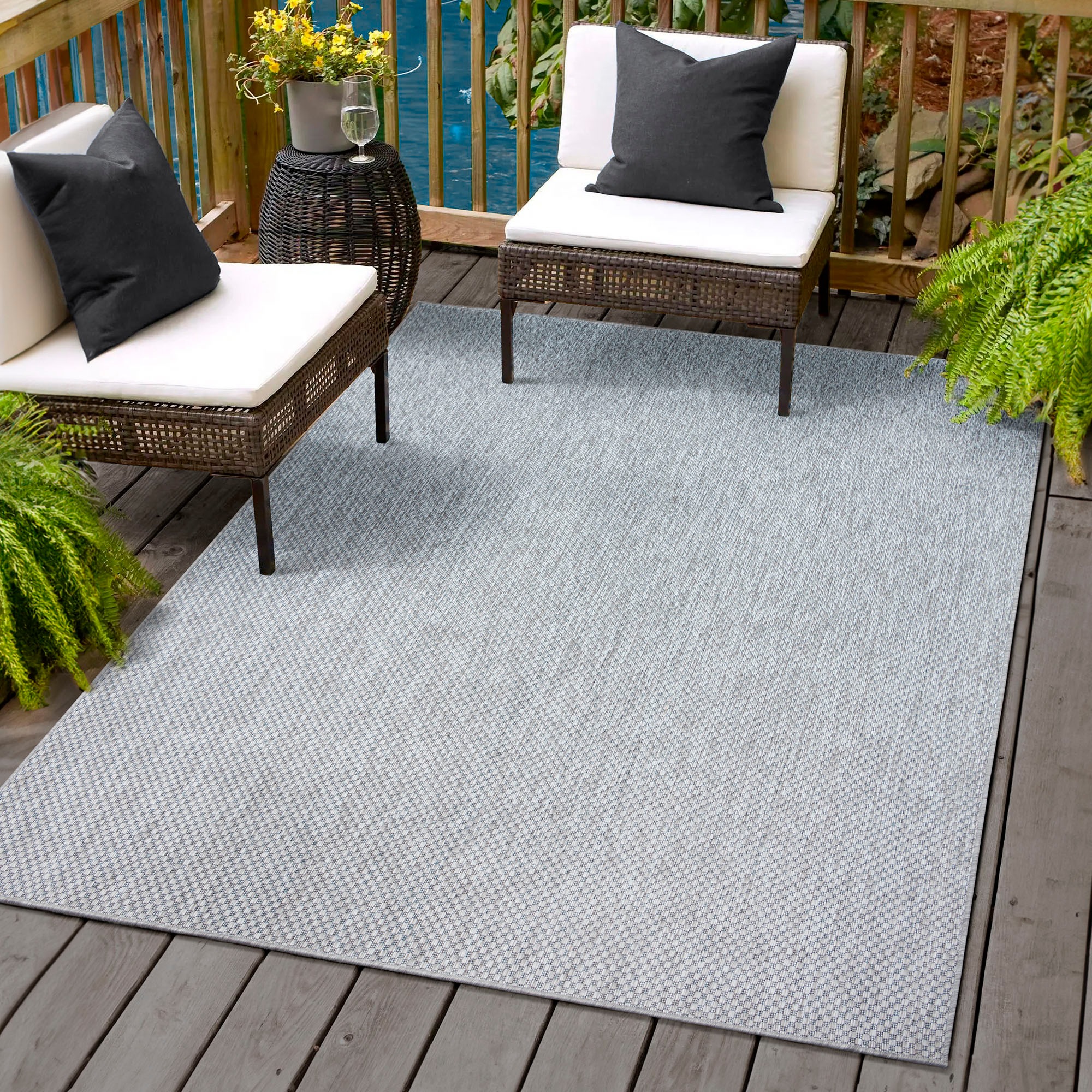 Image of Sanat Outdoorteppich "Melissa 8000, auch in Rund erhältlich" rechteckig 10 mm Höhe Kurzflor, In -und Outdoor geeignet, Aussenbereich, Wohnzimmer
