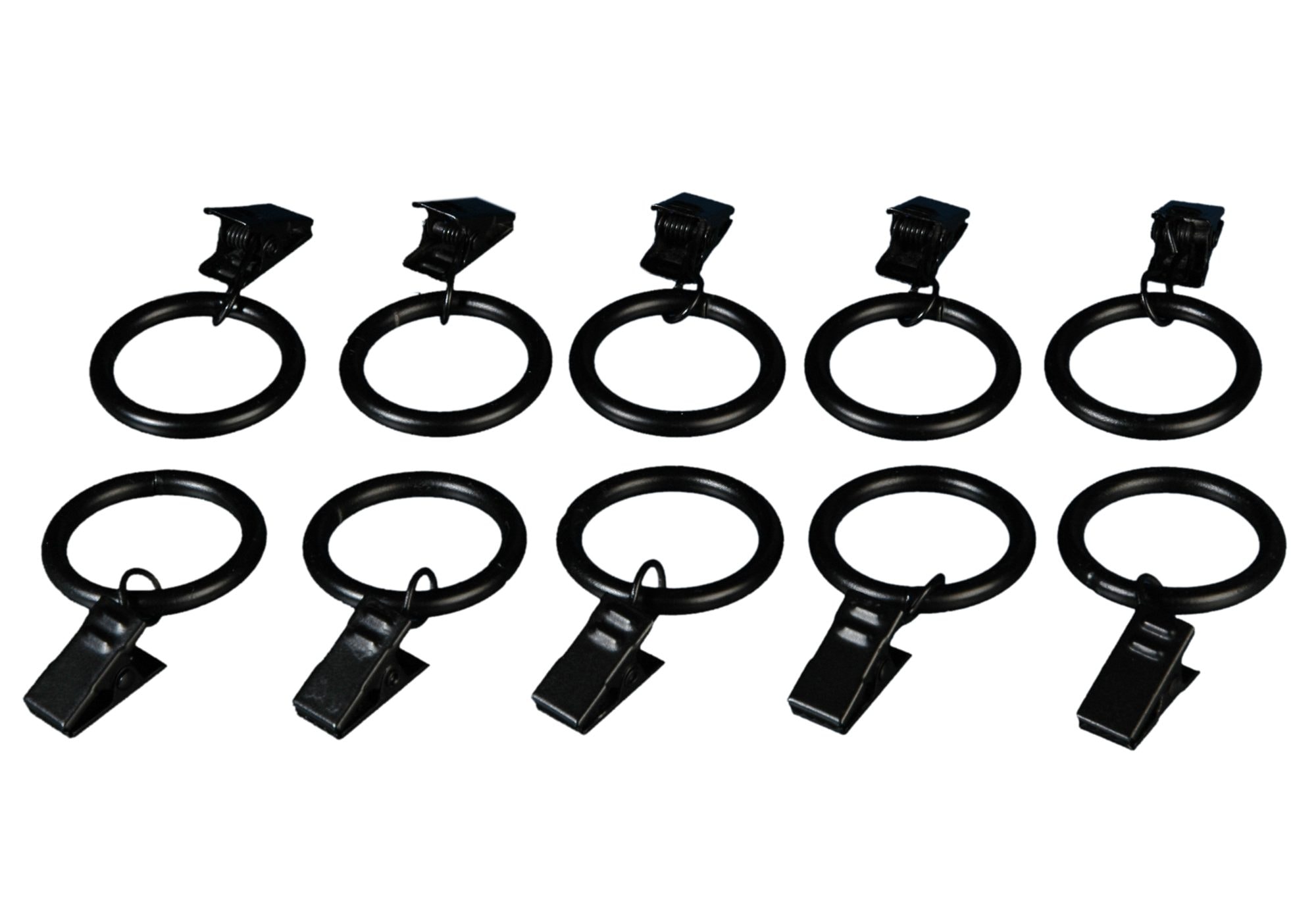 Ø Liedeco St., günstig 10 Gardinenstangen 16 mm Klammern), (Set, kaufen für mit Gardinenring,