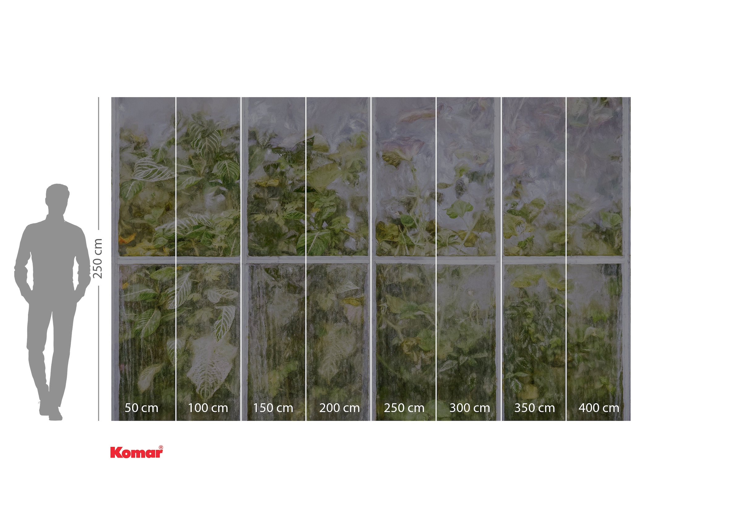 Komar Fototapete »Digitaldruck Vlies - Secret Stash - Grösse 400 x 250 cm«, bedruckt-floral-geblümt-gemustert-tropisch, Wohnzimmer, Schlafzimmer