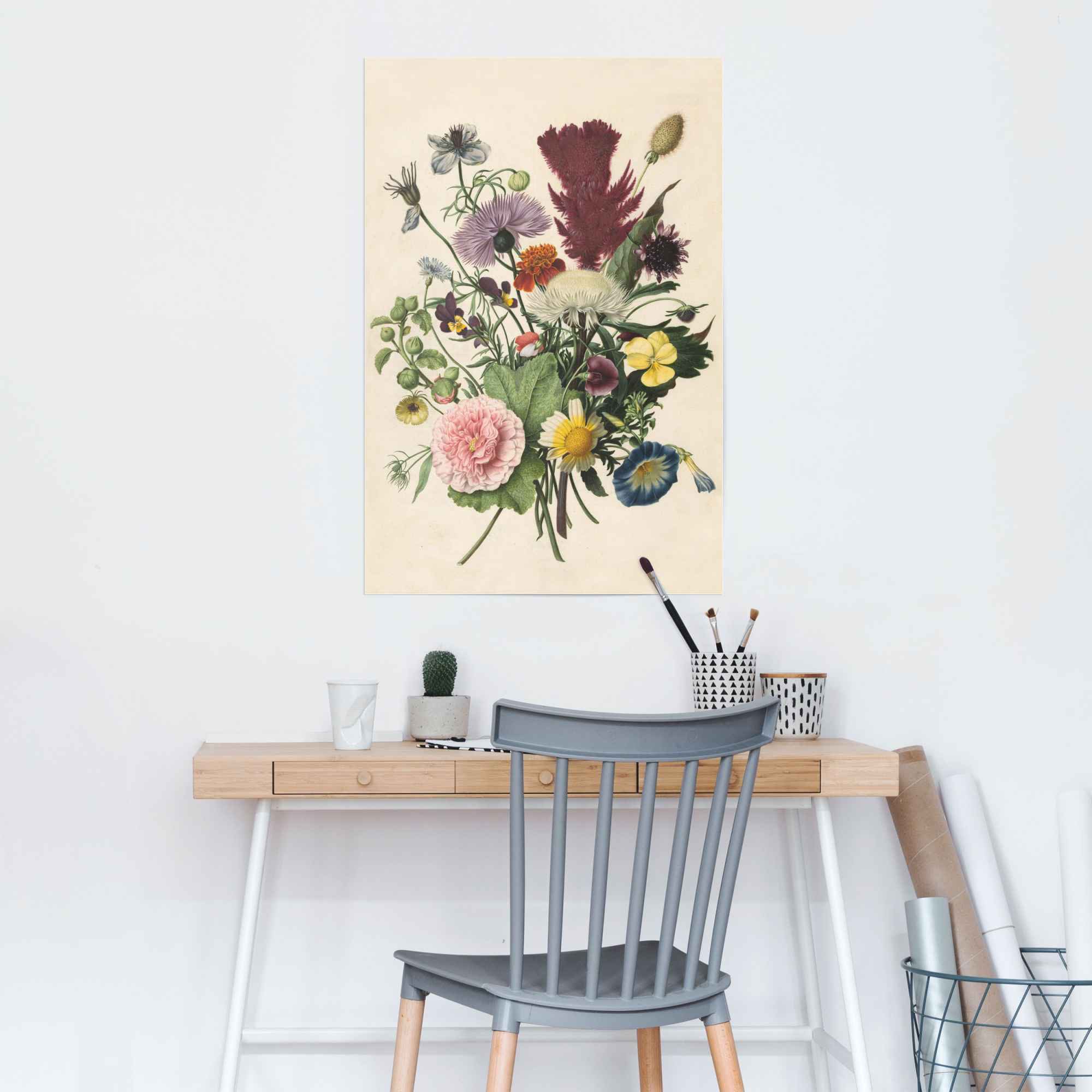 Reinders Poster "Blumenstrauß Stilleben - Blumen - Rijksmuseum" 1 Stk. tlg.