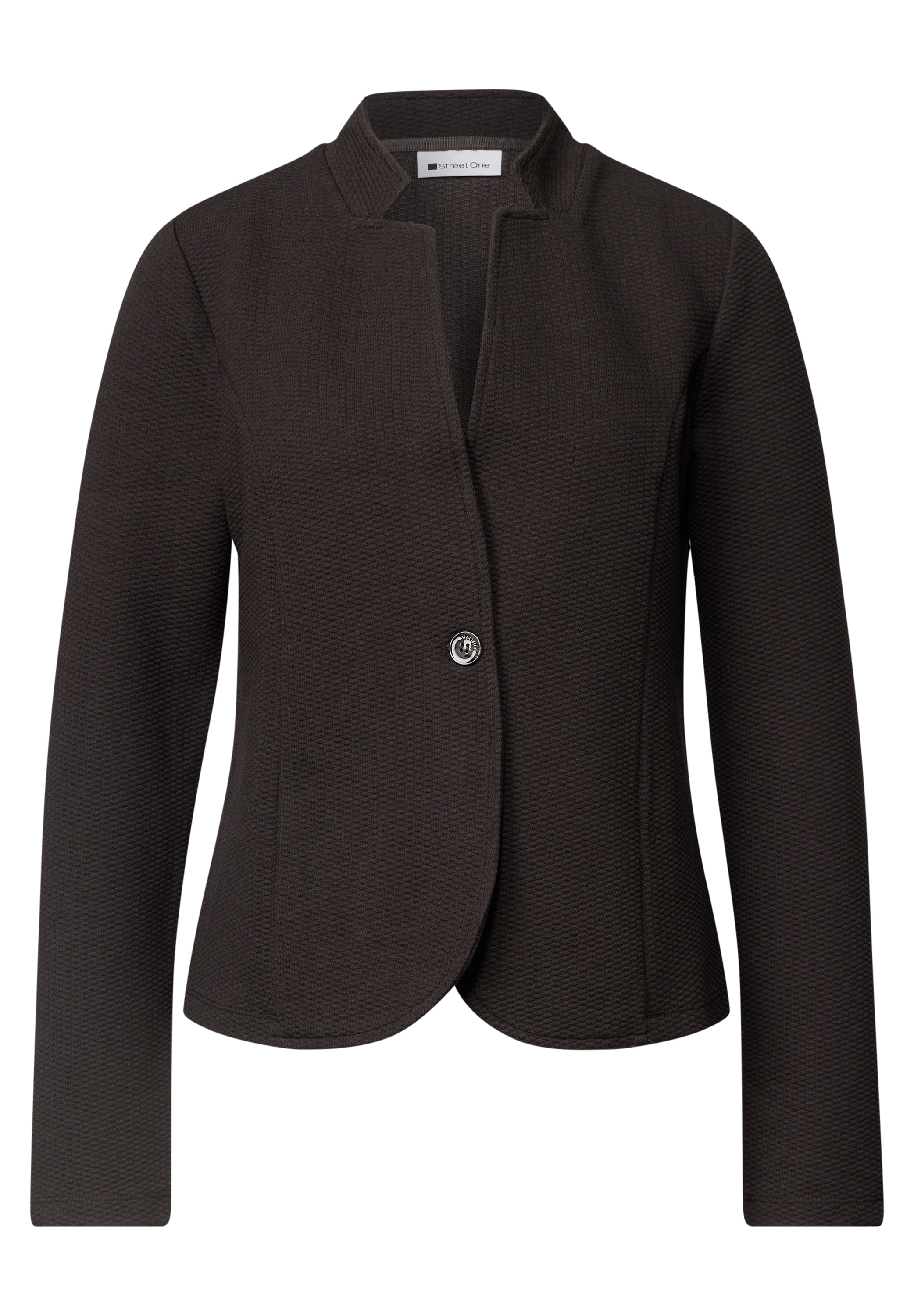 STREET ONE Blazer en jersey qualité structurée, uni, teneur en élasthanne