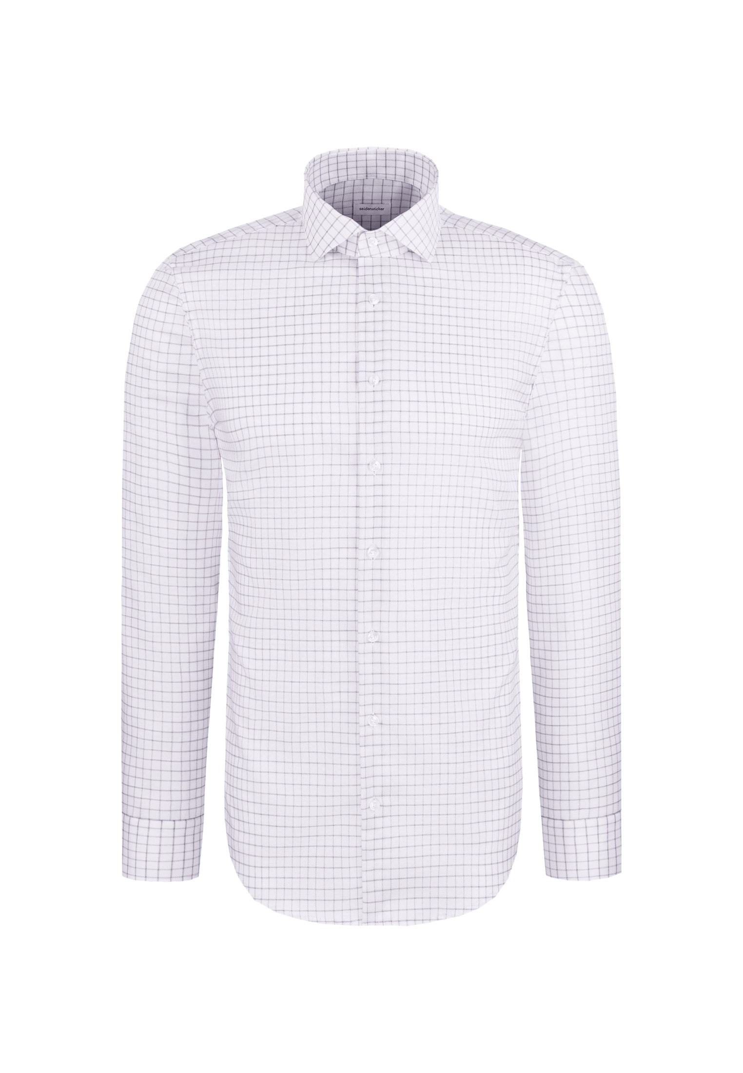 seidensticker Chemise d'affaires »Schwarze Rose« Slim 1/1 Kentkragen Karo