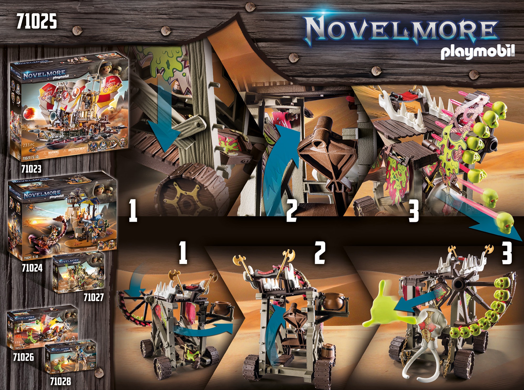 Playmobil® Konstruktions-Spielset »Sal'ahari Sands - Donnerthron (71025), Novelmore«, (92 St.), Made in Germany