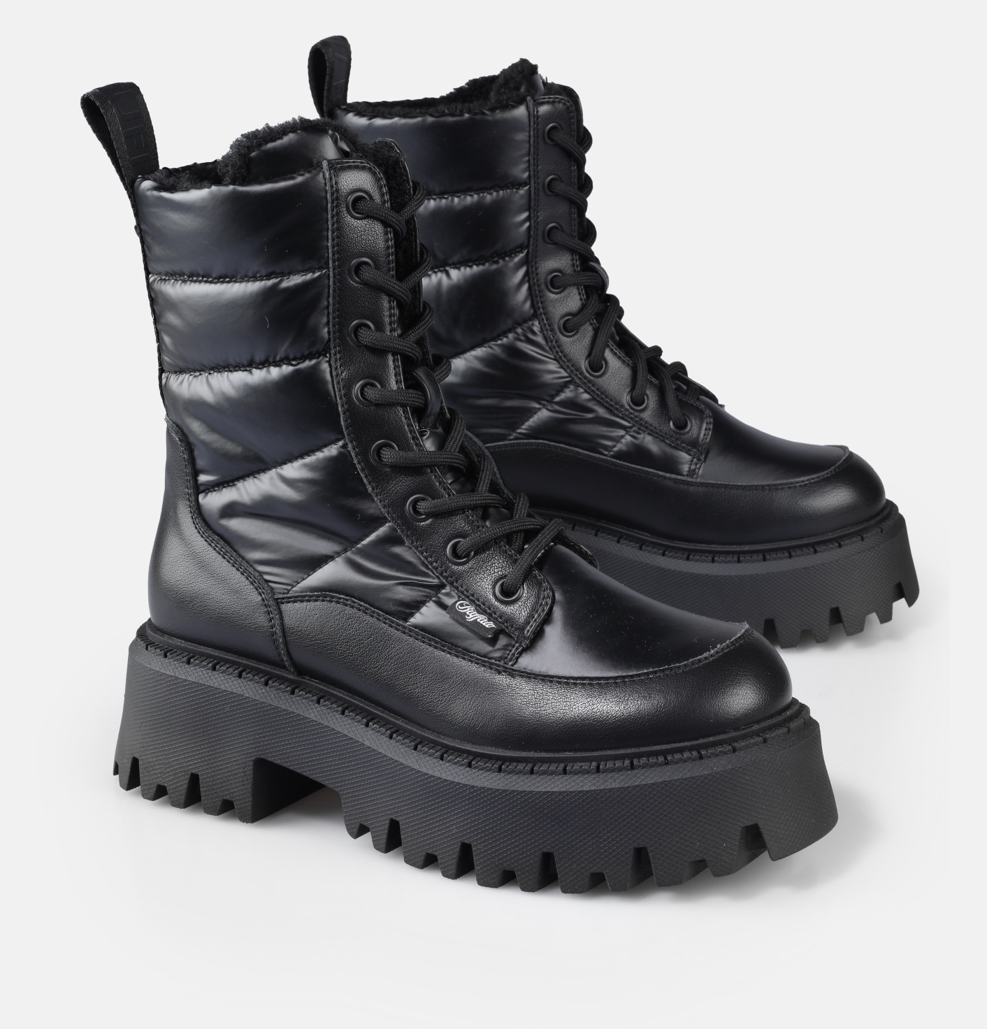 Image of Buffalo Winterstiefelette "Aspen Laceup Quilt" Winterboots, Stiefelette, Festivalboots mit Warmfutter