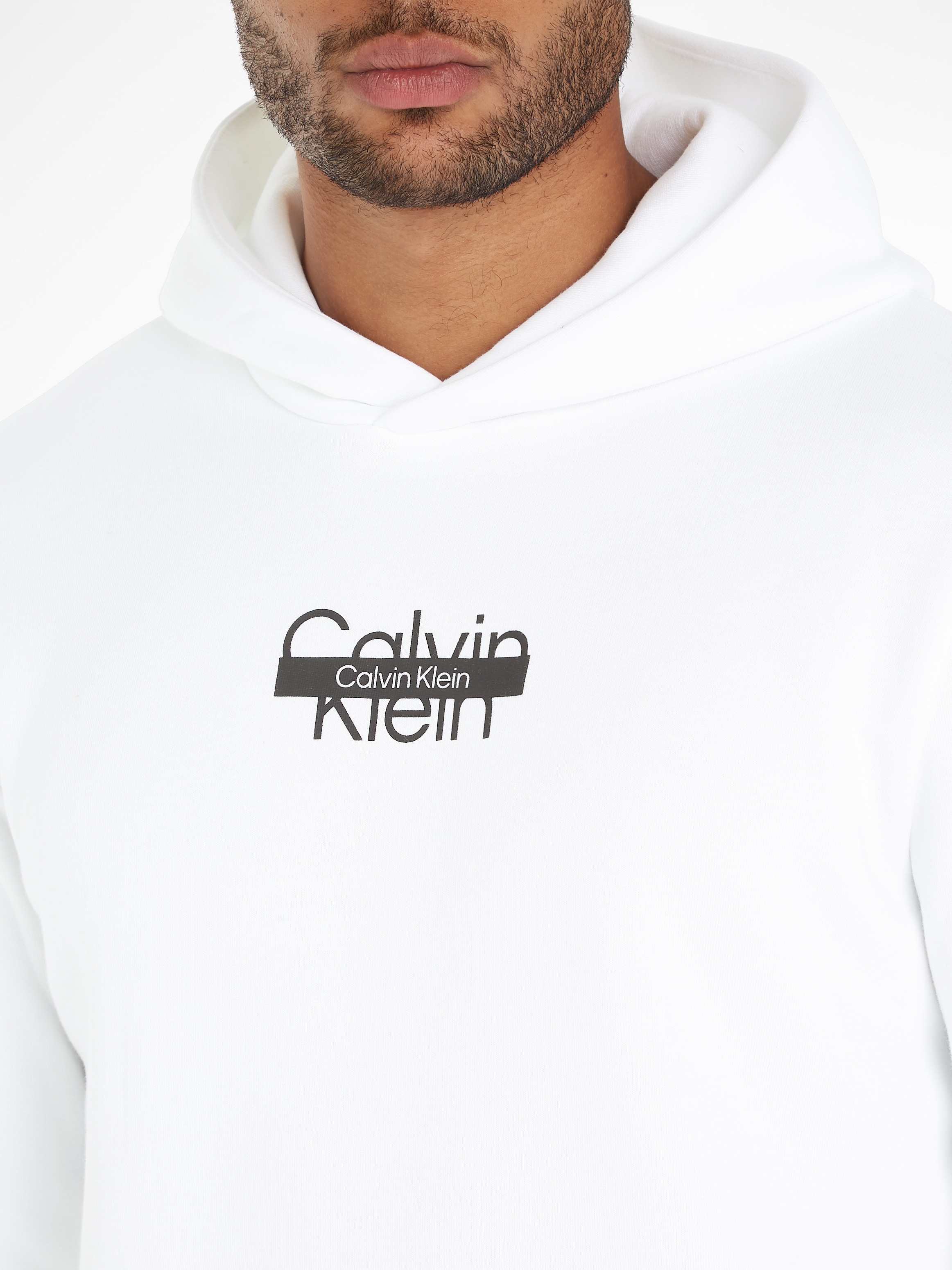 Calvin Klein Kapuzensweatshirt »CUT THROUGH LOGO HOODIE«