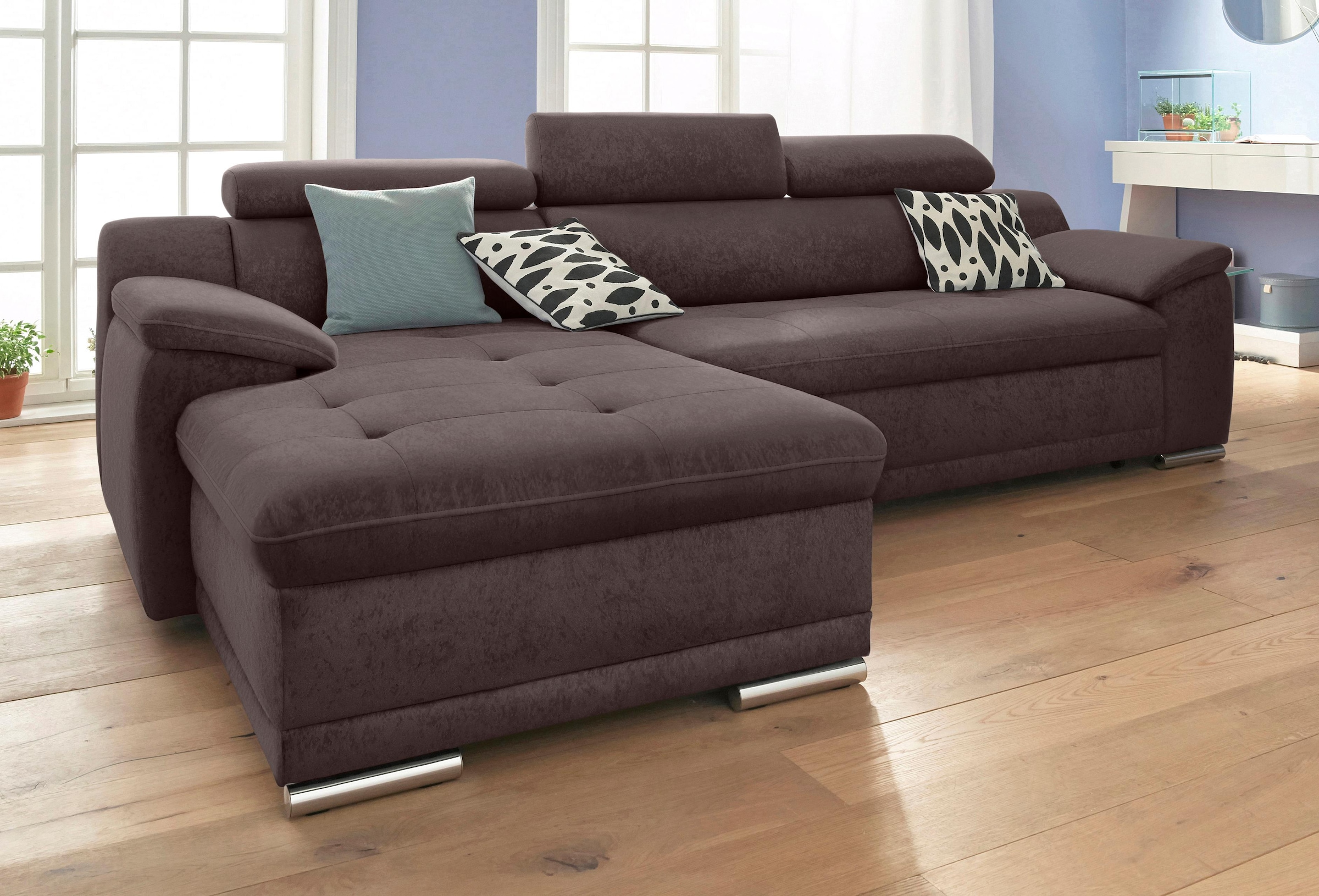 sit&more Ecksofa, wahlweise mit Bettfunktion, inklusive Kopfteilverstellung kaufen