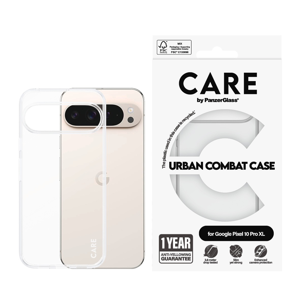 Image of CARE by PanzerGlass Handyhülle "Urban Combat case für Google Pixel 10 Pro XL" Smartphones Backcover, Schutzhülle, Handyschutzhülle, Case, Schutzcase, stossfest