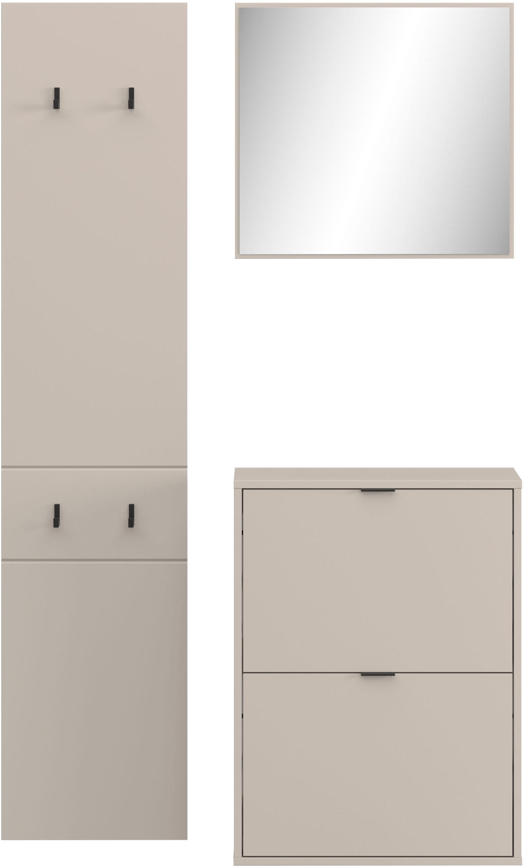 HBZ Ensemble de vestiaires »Florenz Garderobe B/H/T 105x180x27 cm« 3 cuis tlg.