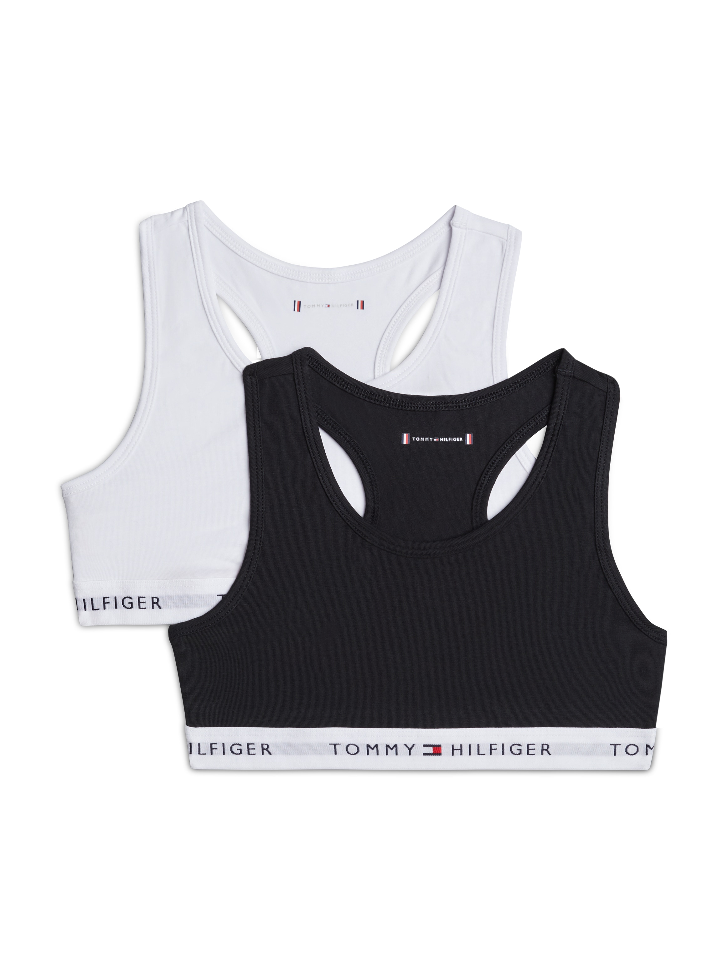 Image of Tommy Hilfiger Underwear Teenie-BH "2 PK BRALETTE mit elastischem Bund im 2er-Pack" Packung, 2er, unifarben, casual, körpernah, Baumwollmix