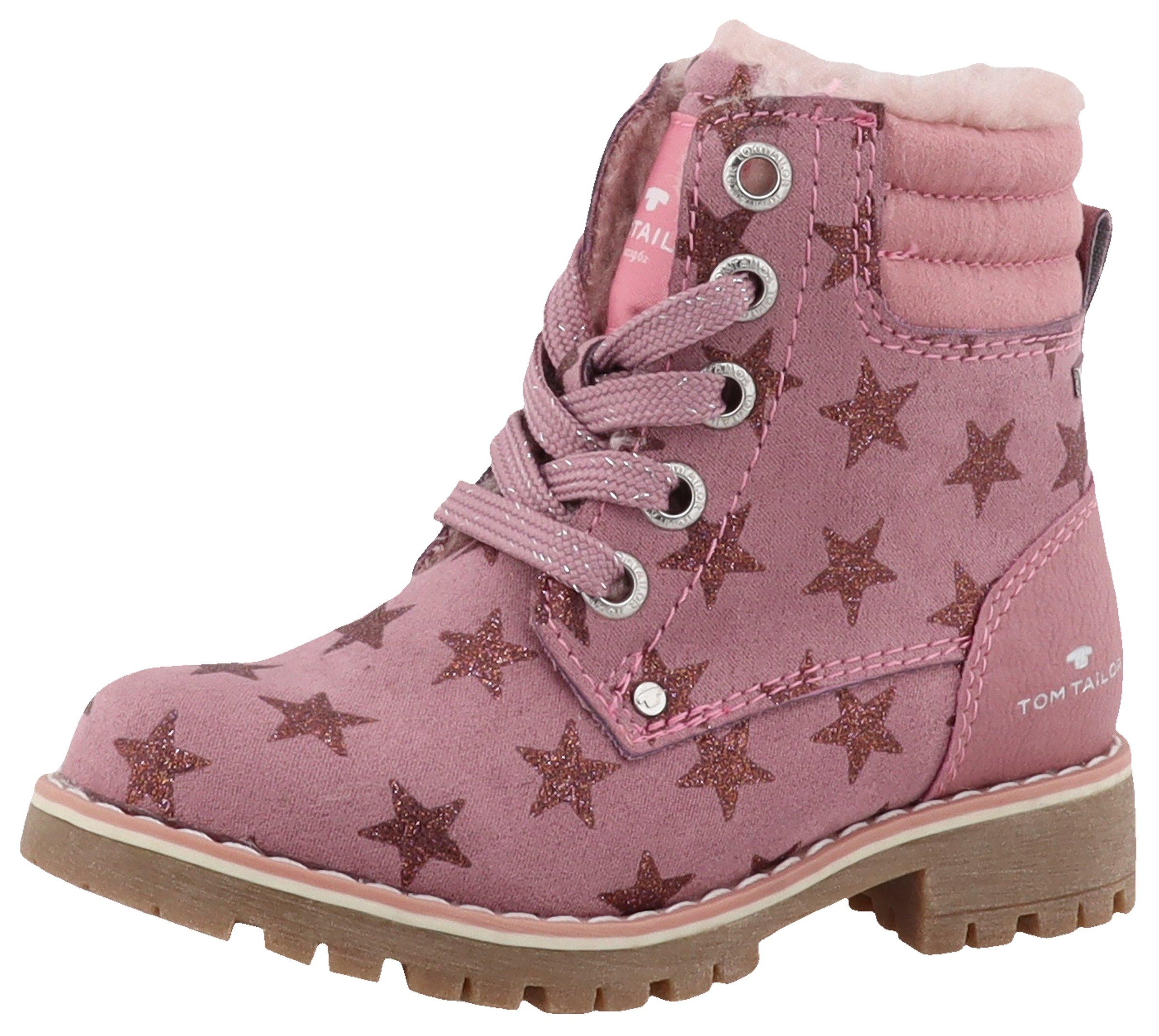 Image of TOM TAILOR Winterboots, Blockabsatz, Schnürboots, Outdoorschuh mit TEX-Membran