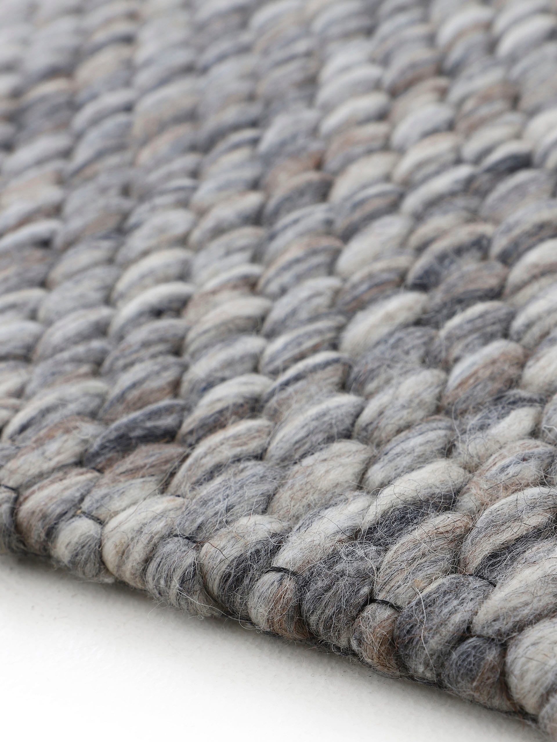 carpetfine Wollteppich »Sina«, handgewebt, jetzt meliert, kaufen Wolle, weich Handweb rechteckig, reine & kuschelig Teppich