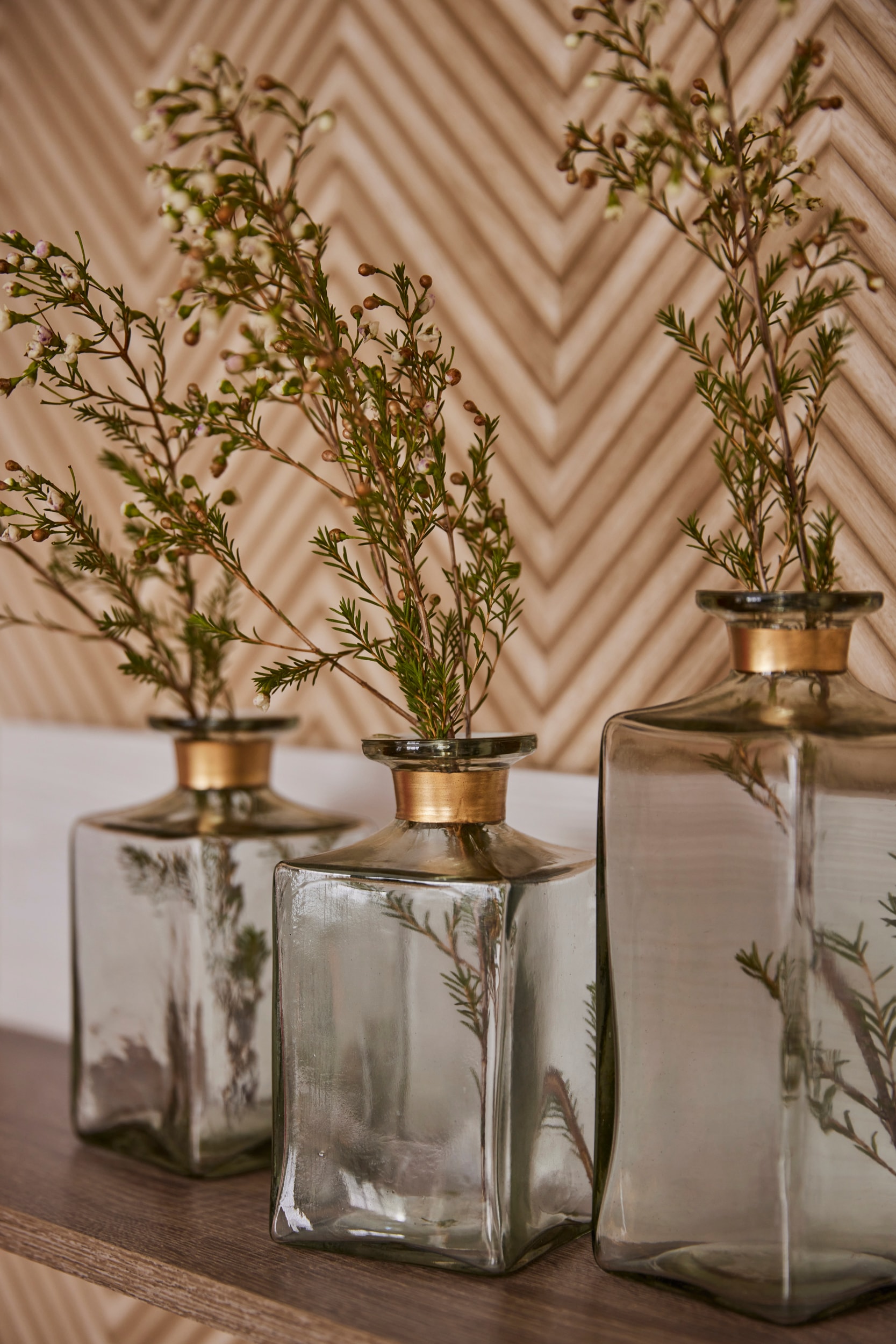 AM Design Vase décoratif »Klassische Glasvase in klarer Form« pour fleurs et déco