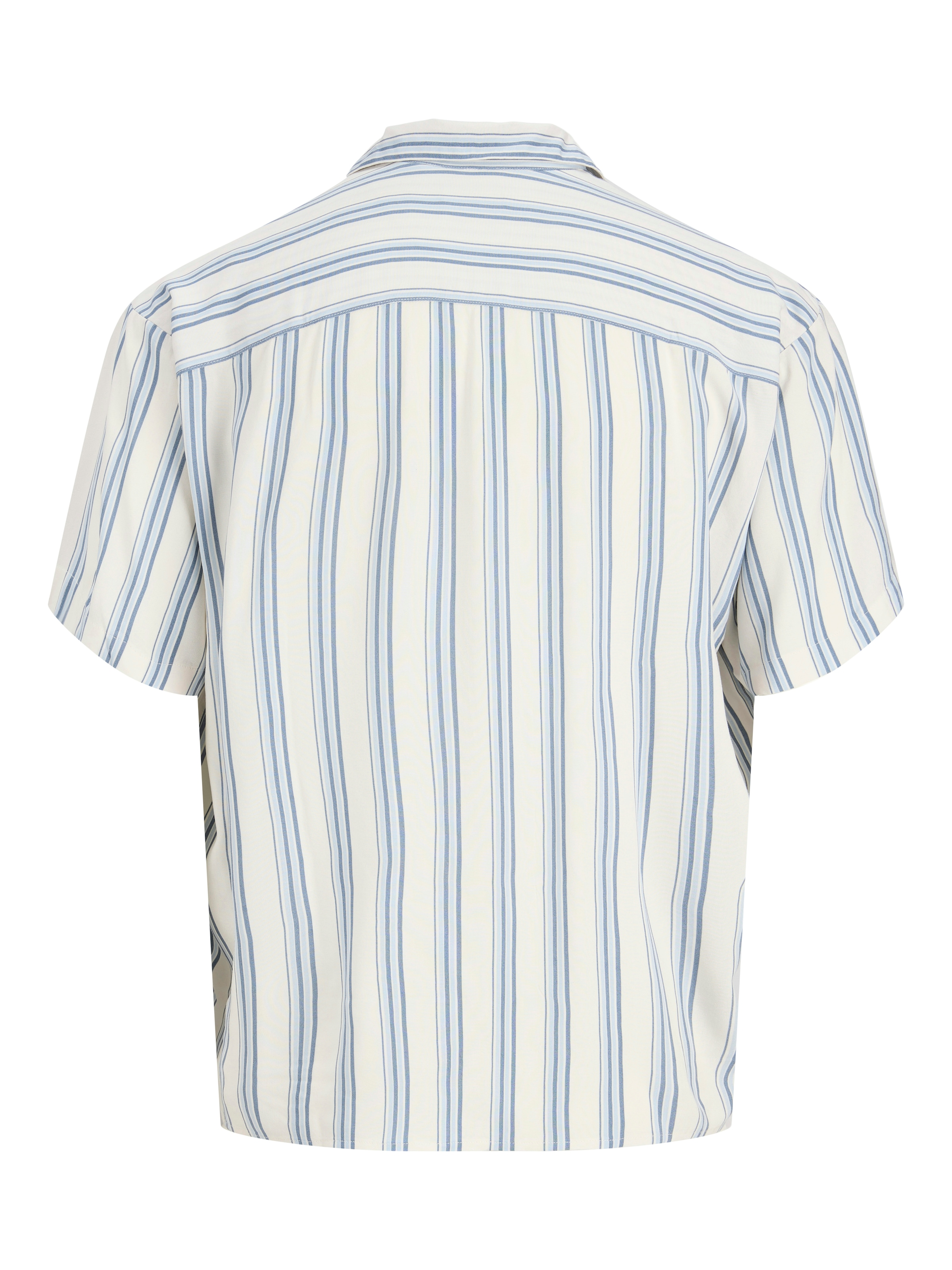 Jack & Jones Kurzarmhemd »JJEJEFF RESORT STRIPE SHIRT S/S SN« Viskose, loose fit