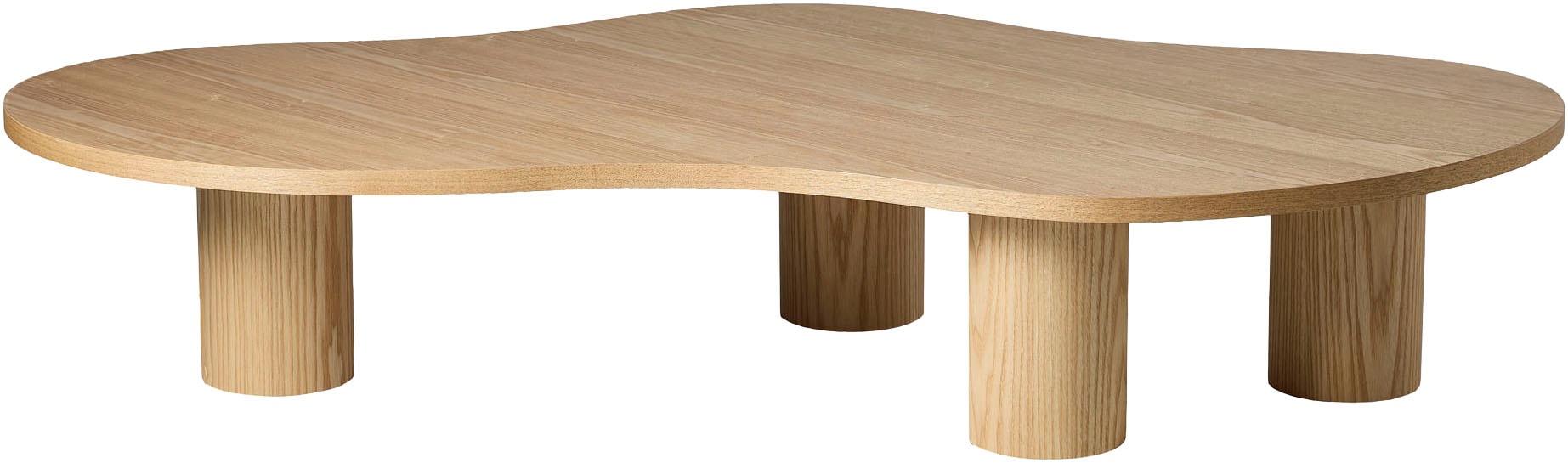 SalesFever Couchtisch »Couchtisch 160x85 cm« Markante organische Form mit skulpturalem Charakter