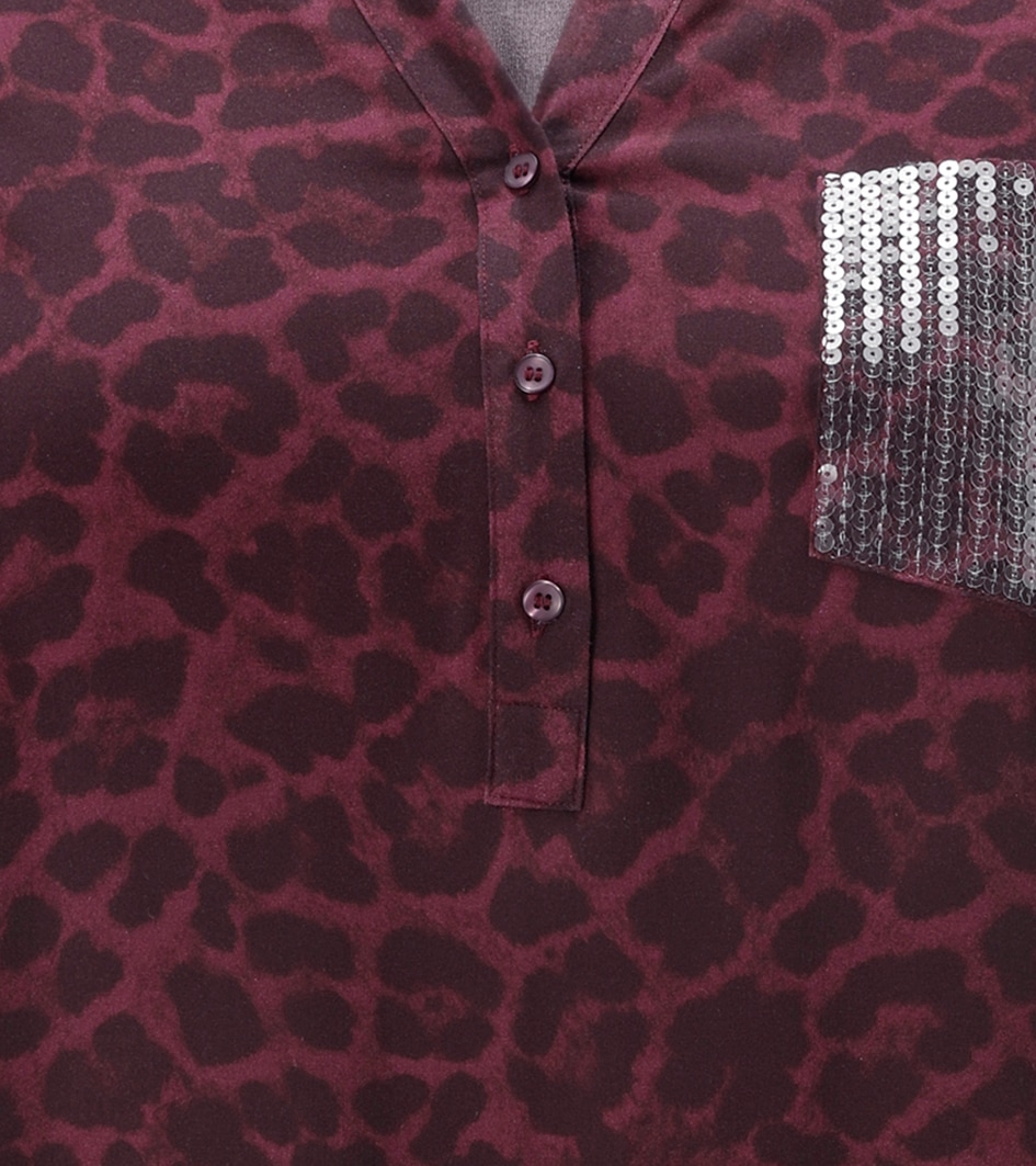 Aniston PLUS Blouse à enfiler Avec sequins sur la poche poitrine - NOUVELLE COLLECTION